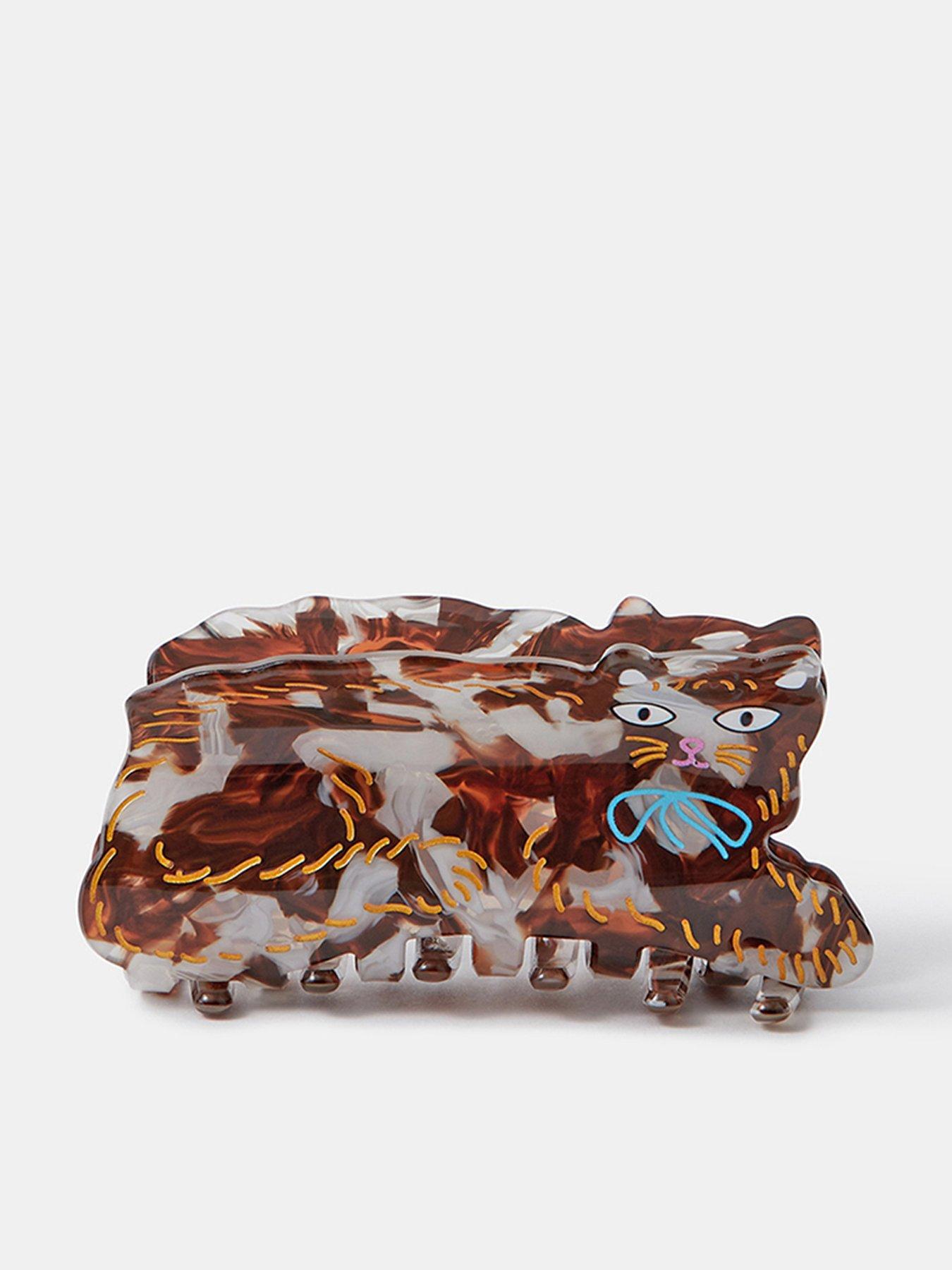 Accessorize Cat Claw Clip - Brown