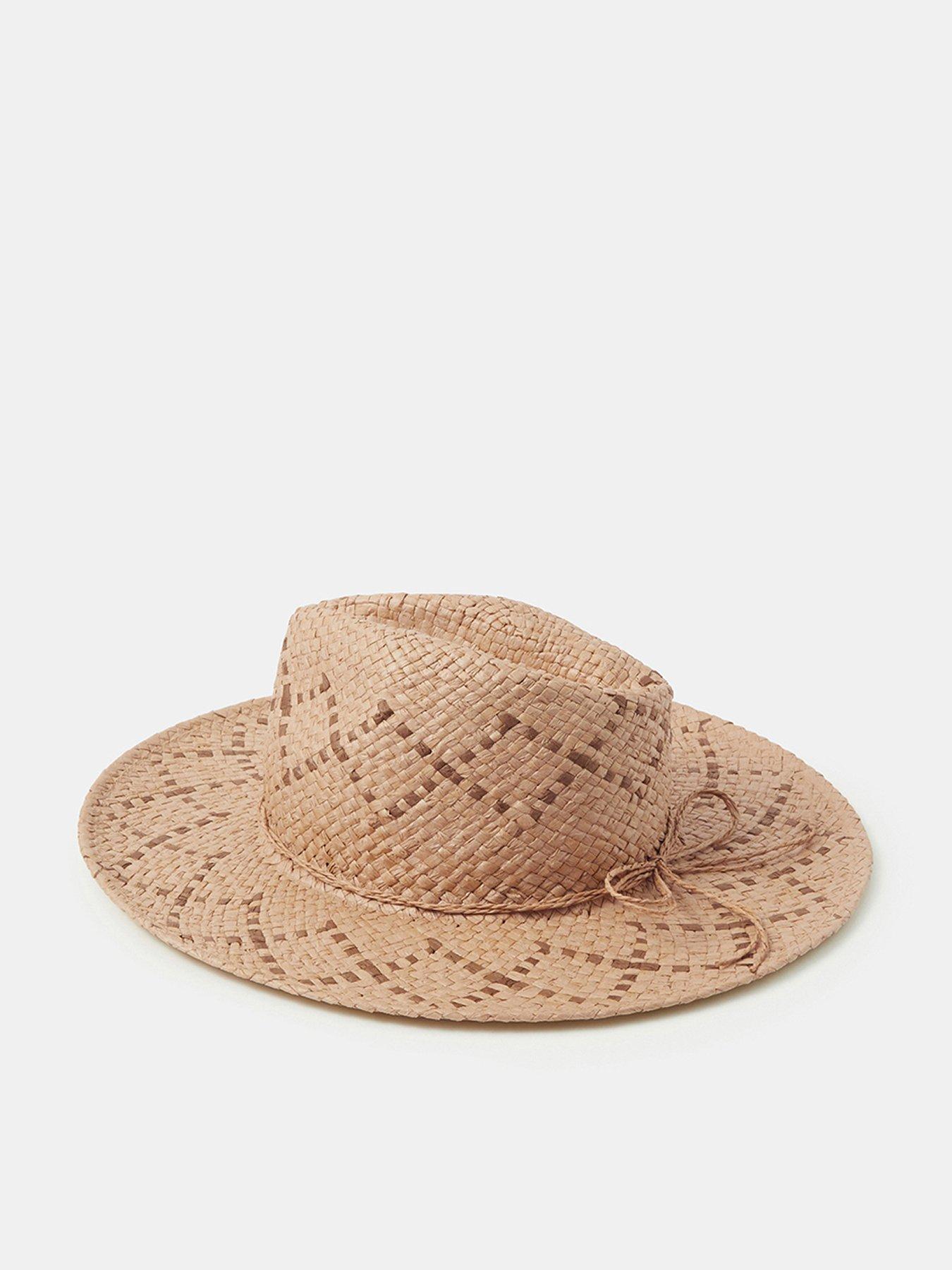 Monsoon Multi Weave Fedora Hat - Brown