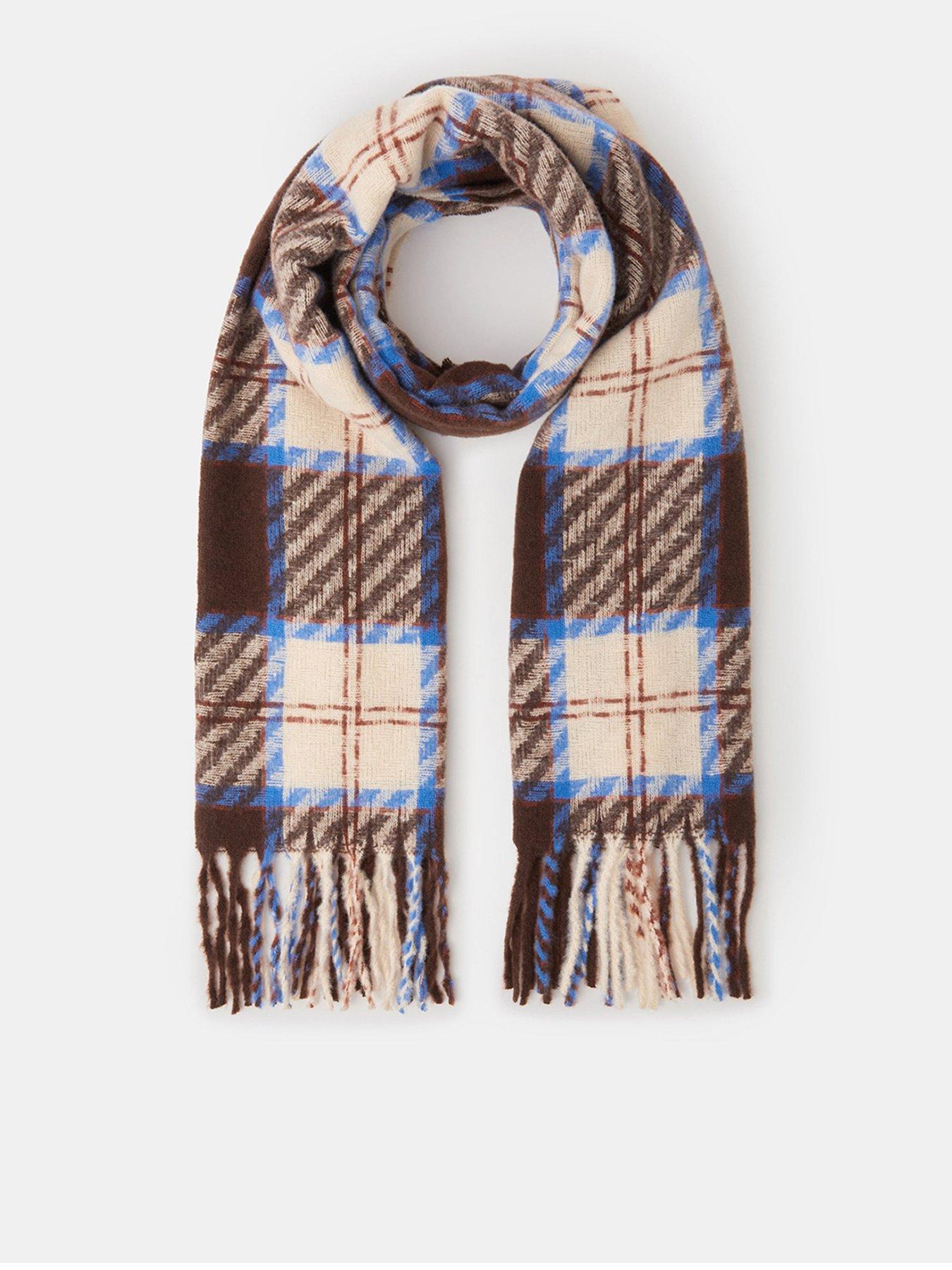 Image 1 of 2 of Accessorize Yale Checked Blanket Scarf - Multi