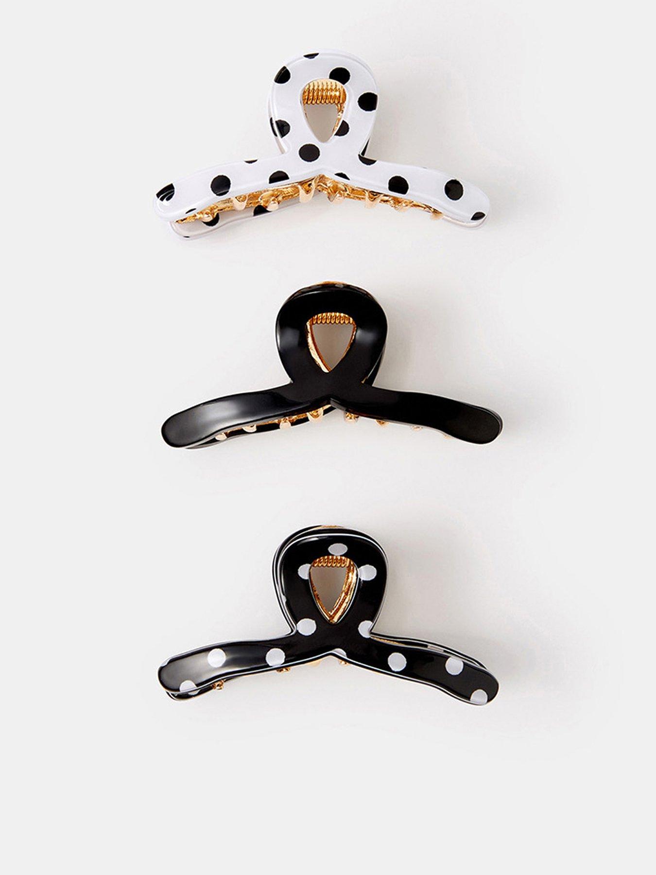 Monsoon Polka Dot Mini Twist Claw Clip Set 3 Pack - Multi