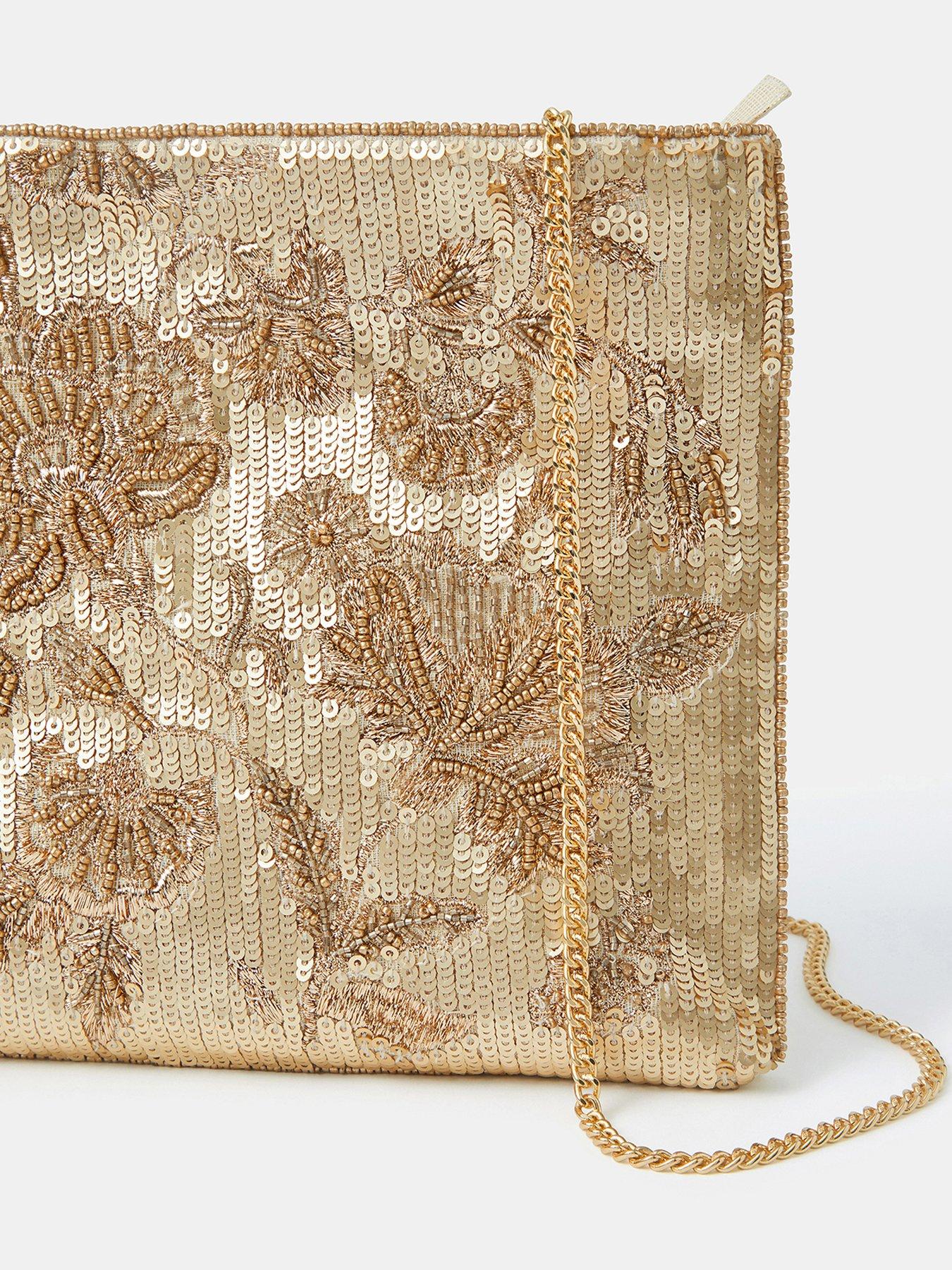 Image 4 of 5 of Accessorize Small Clutch Bag - Gold