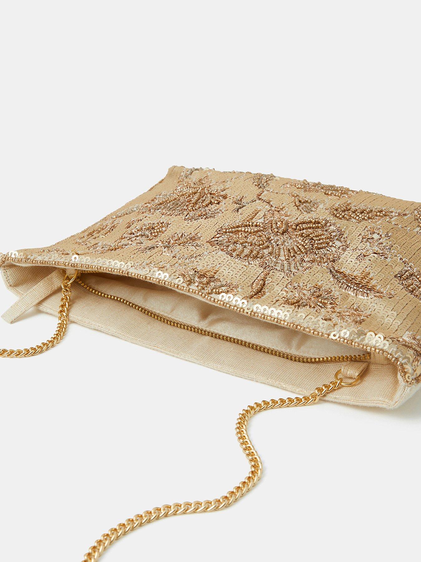 Image 5 of 5 of Accessorize Small Clutch Bag - Gold