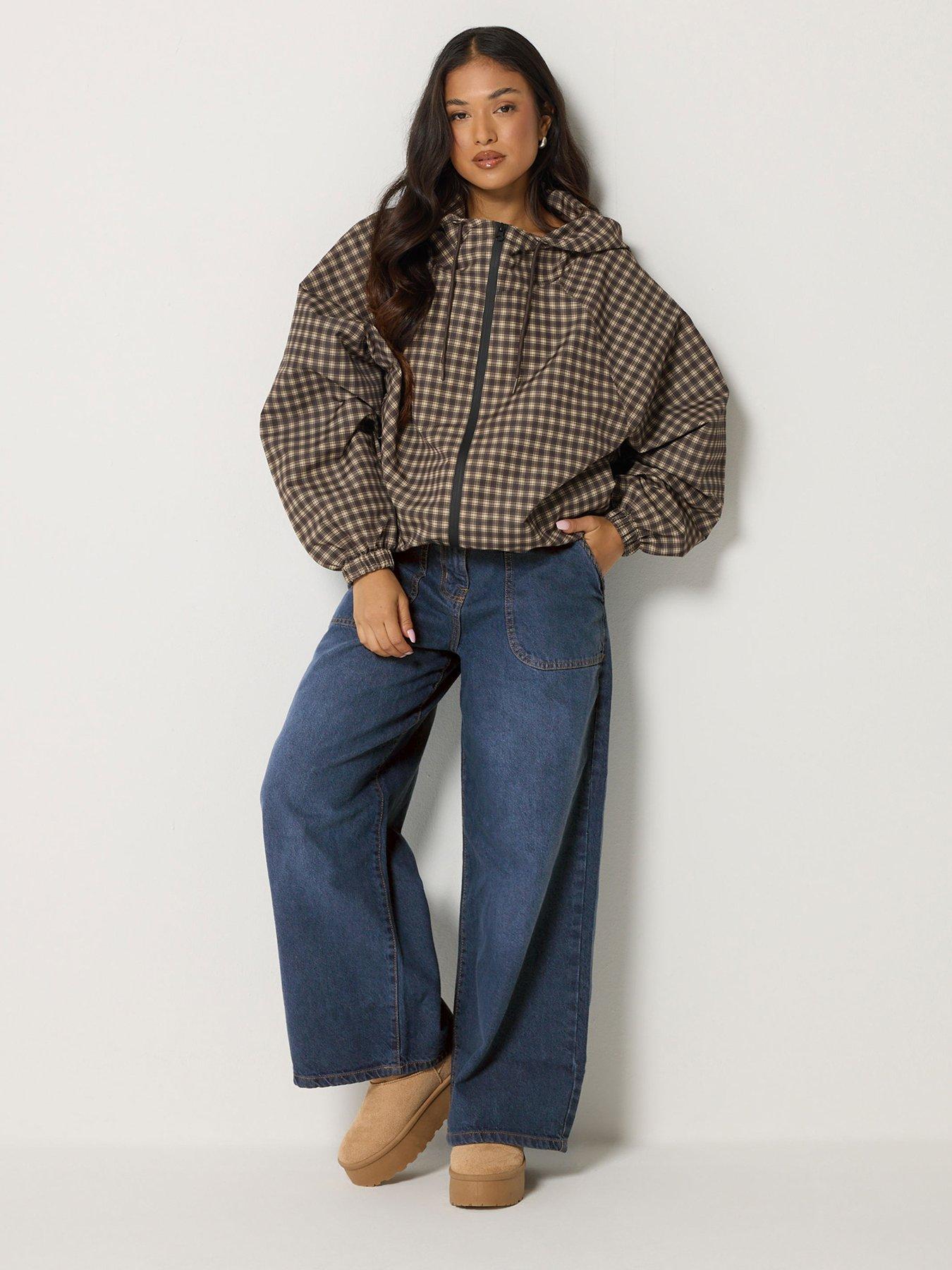 Image 3 of 4 of PixieGirl Petite Plait Pocket Wide Leg Jean