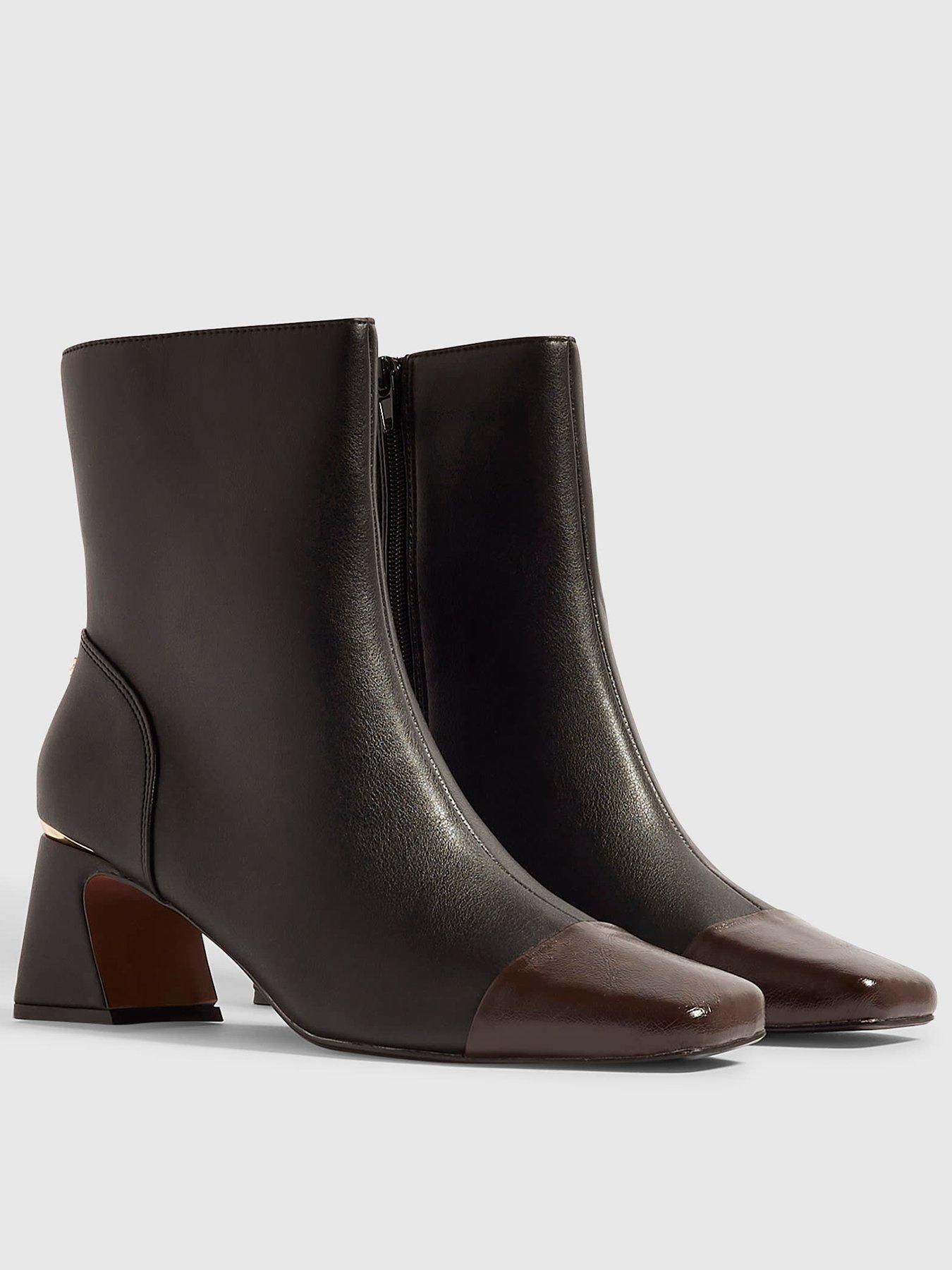Image 2 of 5 of River Island Toe Cap Ankle Boot