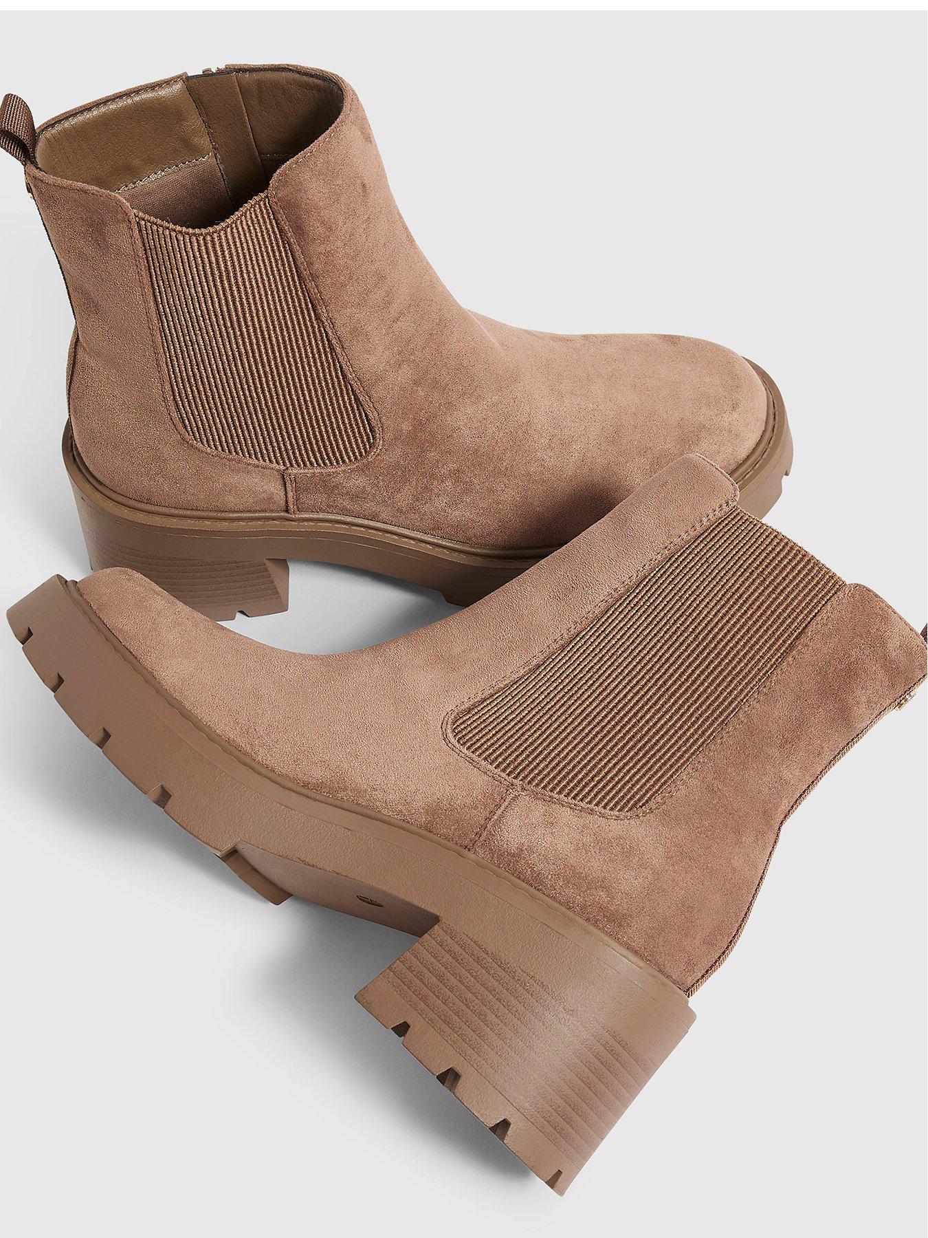 Image 4 of 5 of River Island Chunky Cleated Chelsea Boot