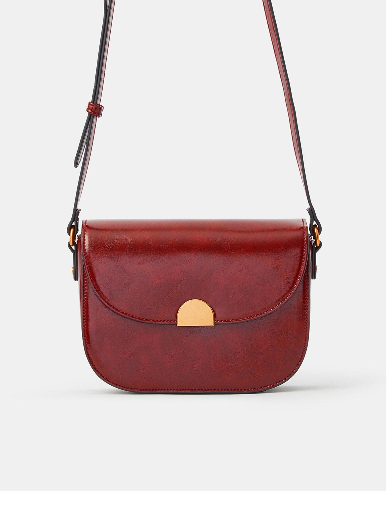 Accessorize Boxy Crossbody Bag - Red