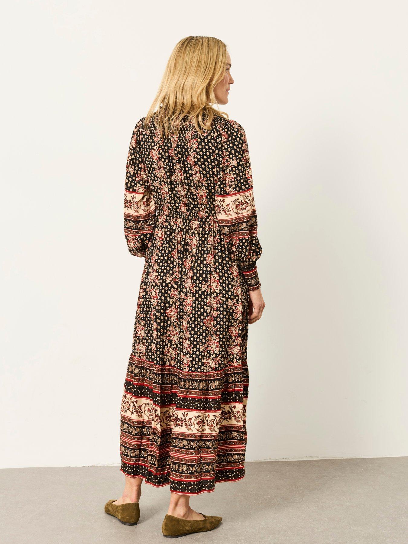 Image 2 of 6 of FatFace Women's Isabella Floral Maxi Dress - Black