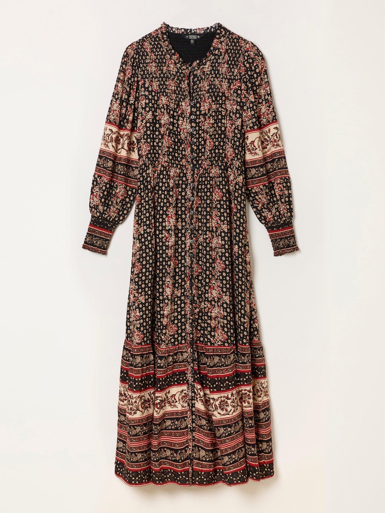 Image 6 of 6 of FatFace Women's Isabella Floral Maxi Dress - Black