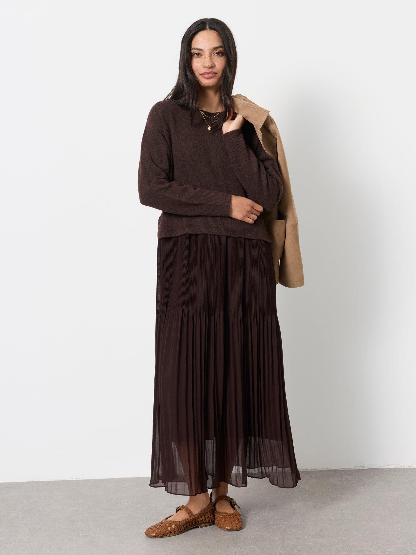 Image 1 of 6 of FatFace Sally Knit 2in1 Maxi