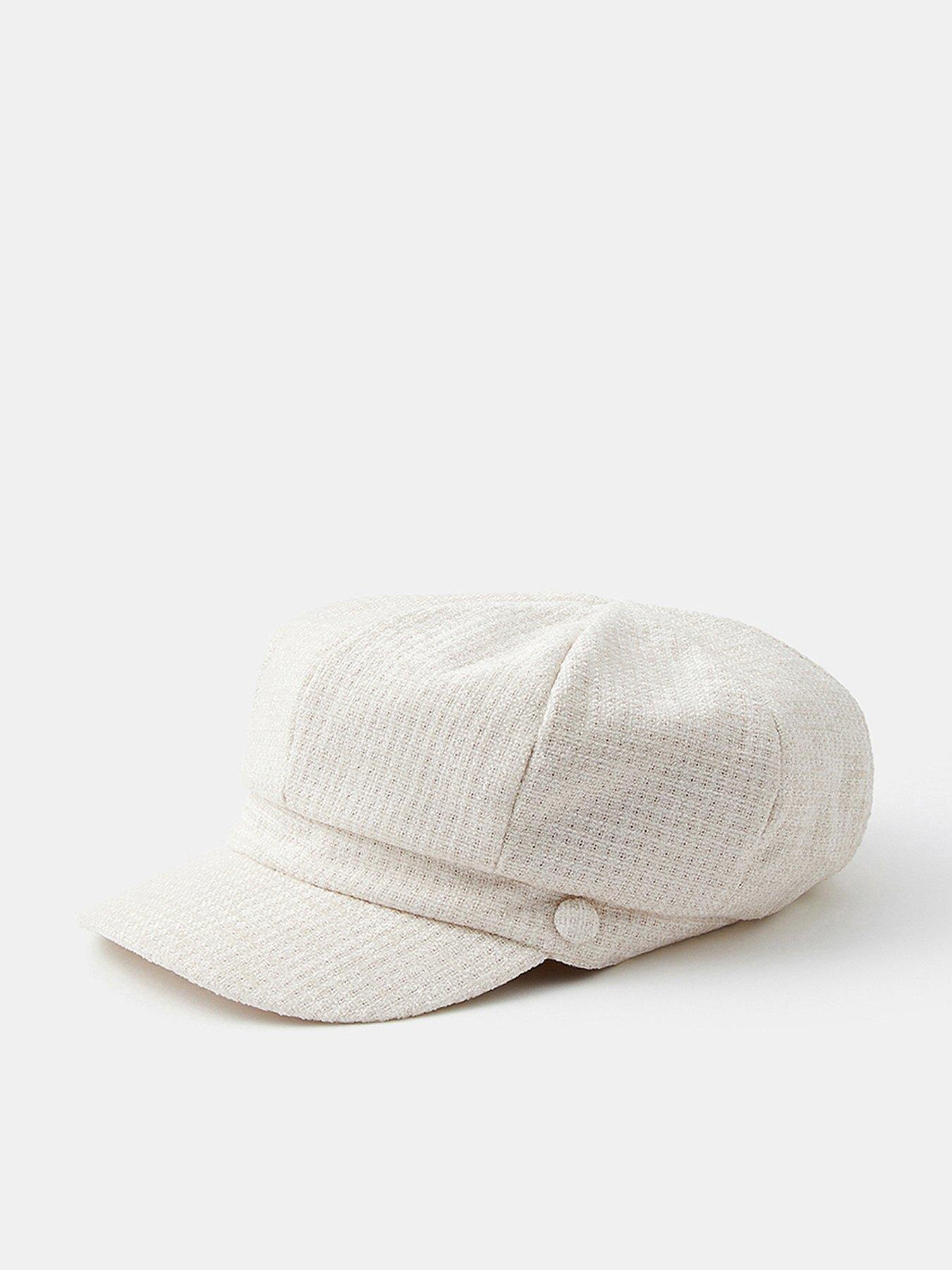 Accessorize City Baker Boy Hat - Cream