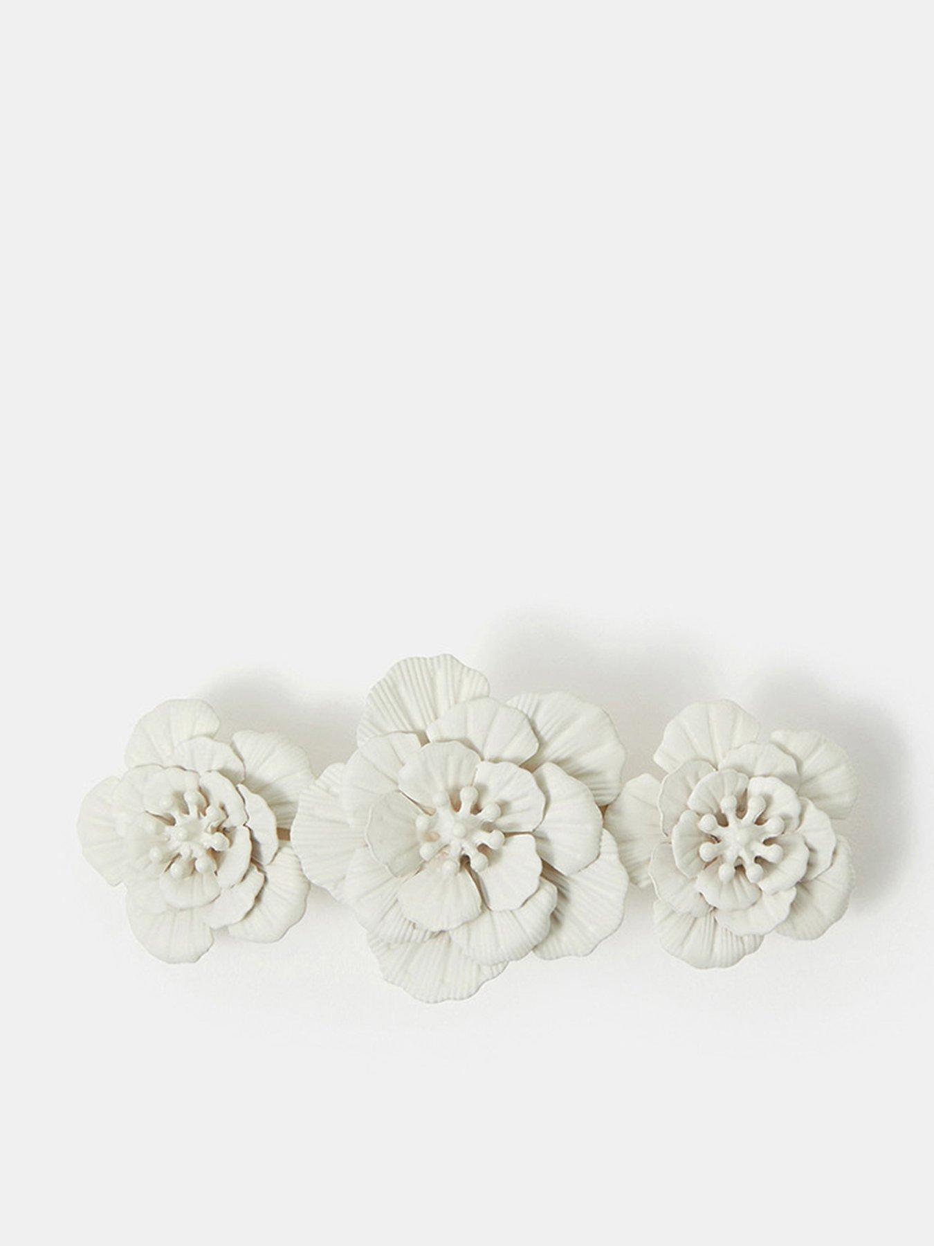 Accessorize Floral Barrette Hair Clip - White
