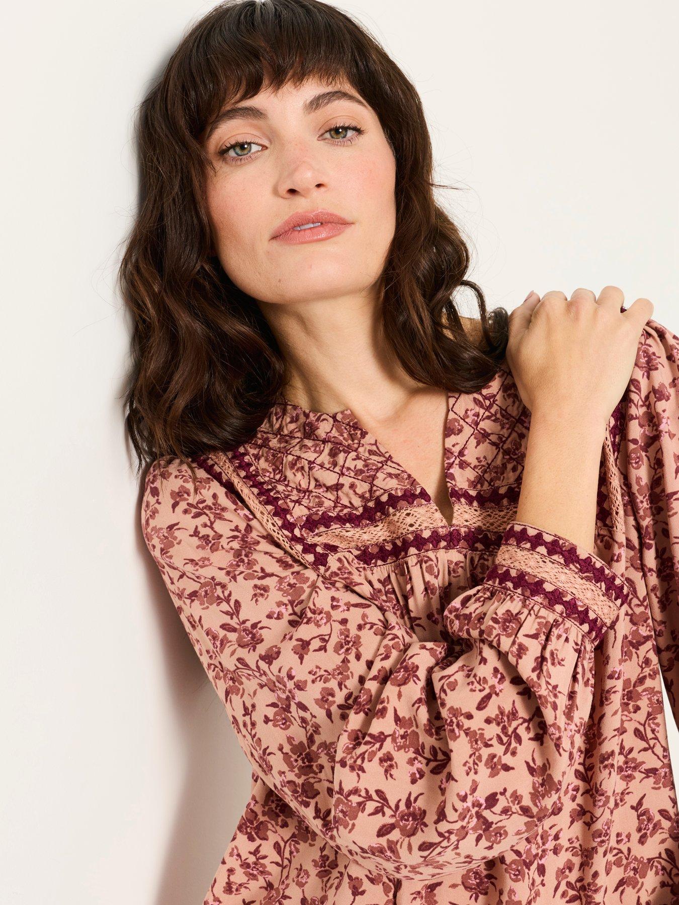 Image 5 of 6 of FatFace Laurel Floral Blouse