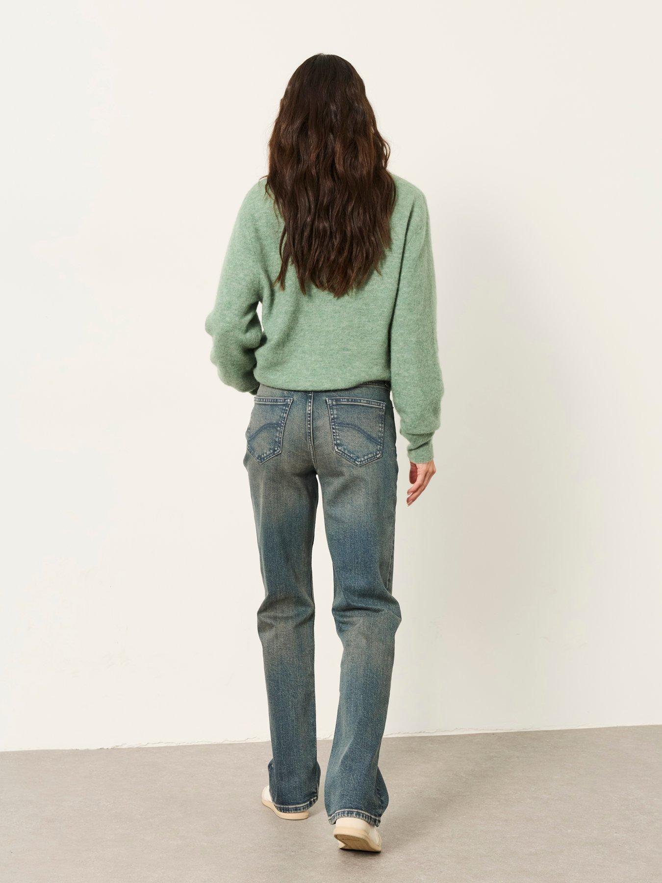 Image 2 of 6 of FatFace Womens Carmel Straight Leg Stretch Jeans - Blue