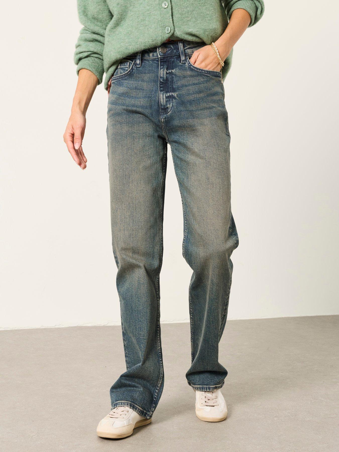 Image 5 of 6 of FatFace Womens Carmel Straight Leg Stretch Jeans - Blue