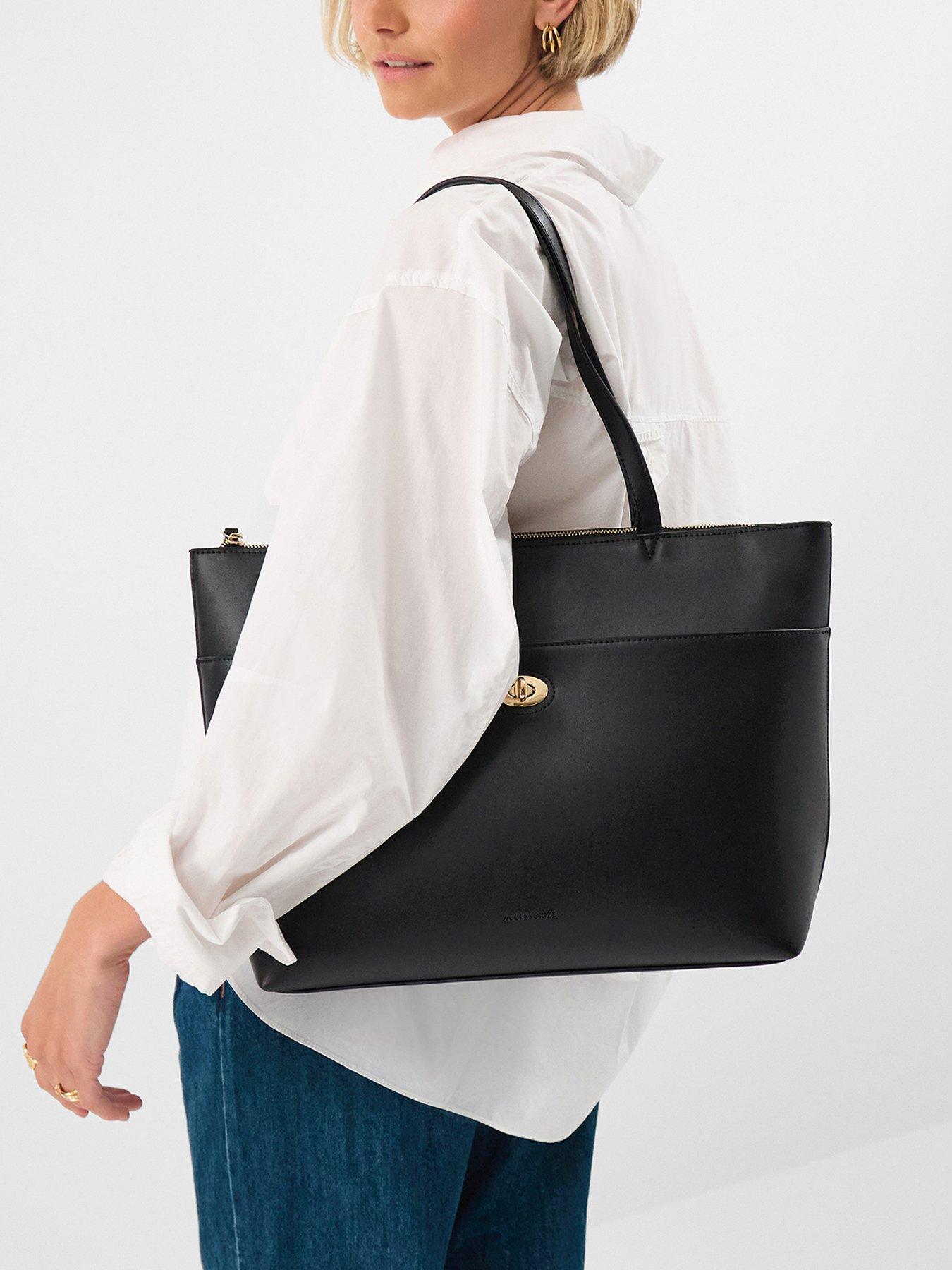 Image 2 of 6 of Accessorize Large Tote Bag - Black