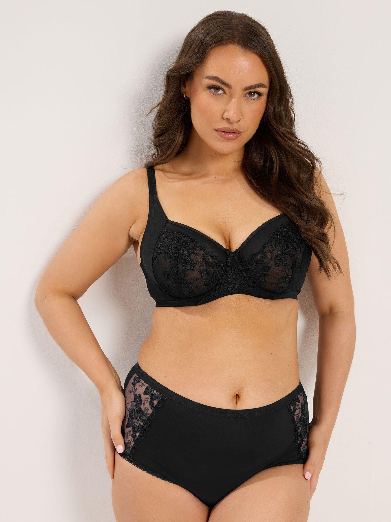 Image 4 of 4 of Yours Curve 2 Pack Underwire Bra - Black