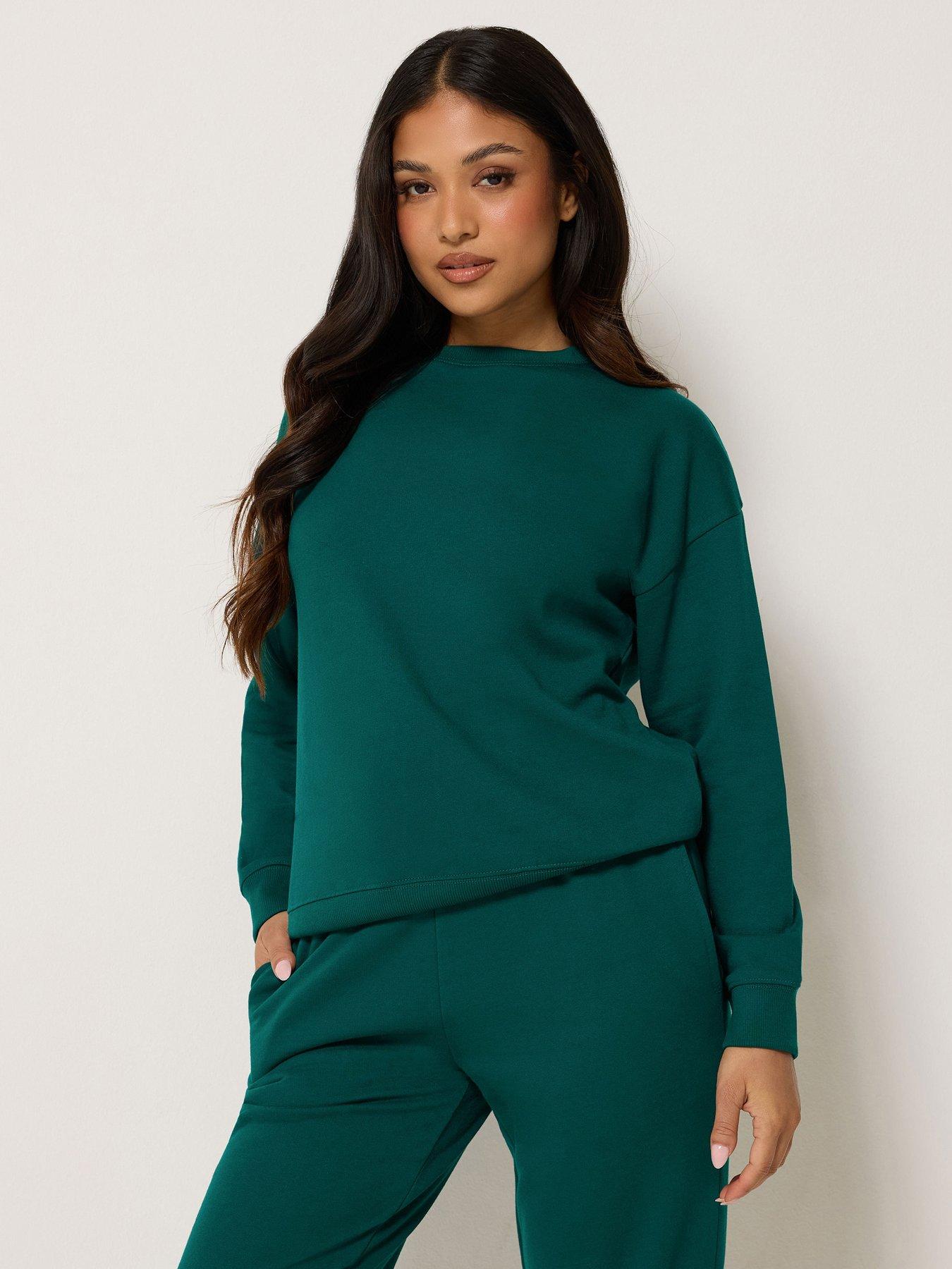 Image 1 of 4 of PixieGirl Petite Basic Sweatshirt - Green