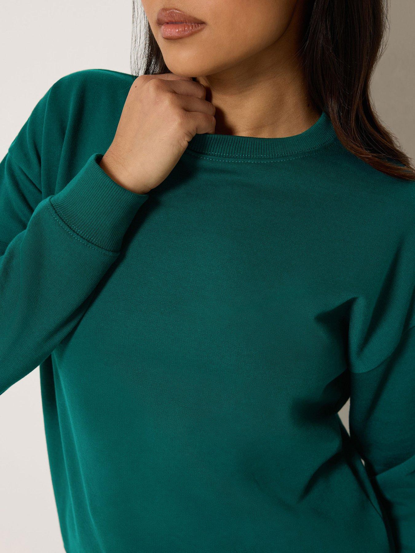 Image 4 of 4 of PixieGirl Petite Basic Sweatshirt - Green