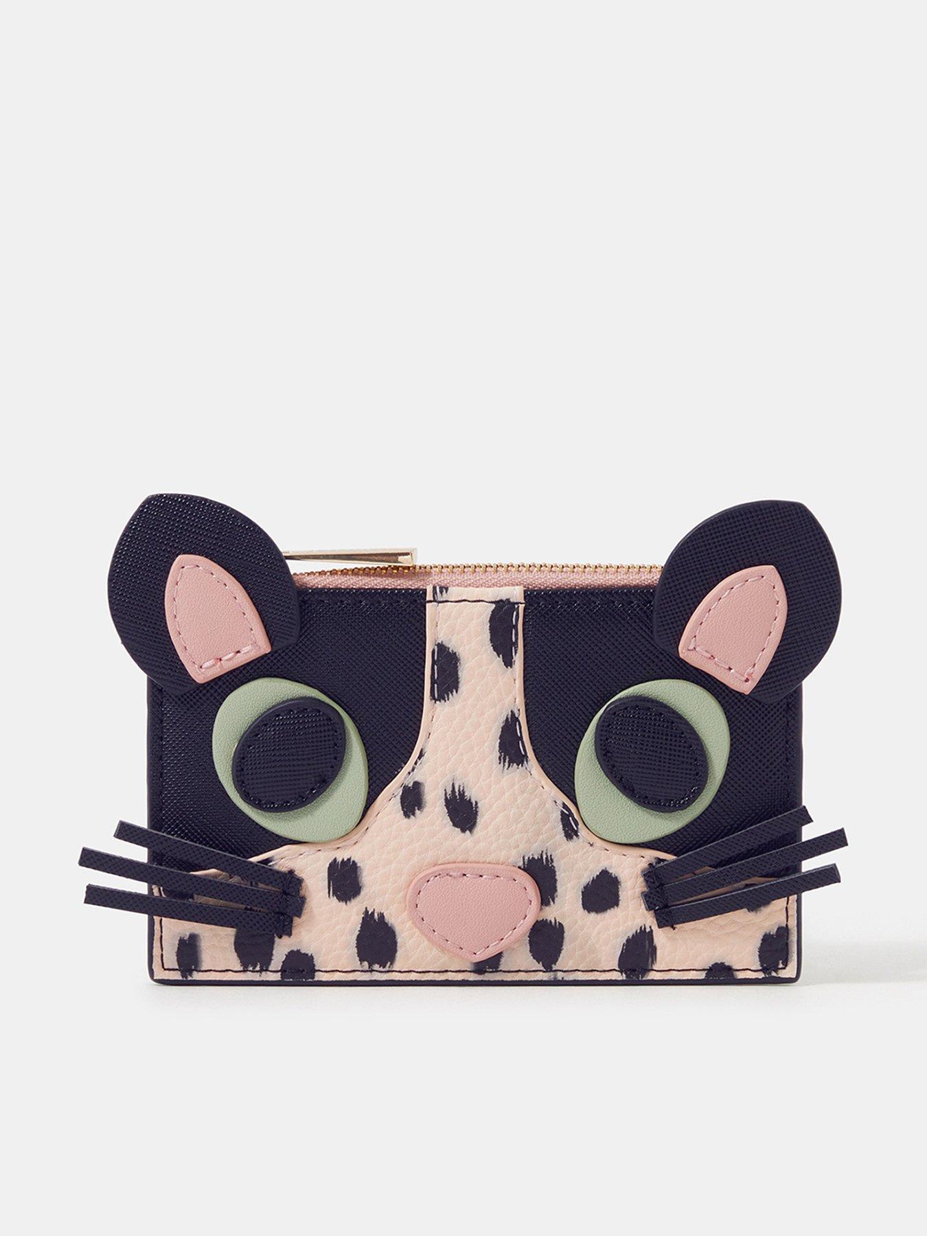 Accessorize Cat Card Holder - Black