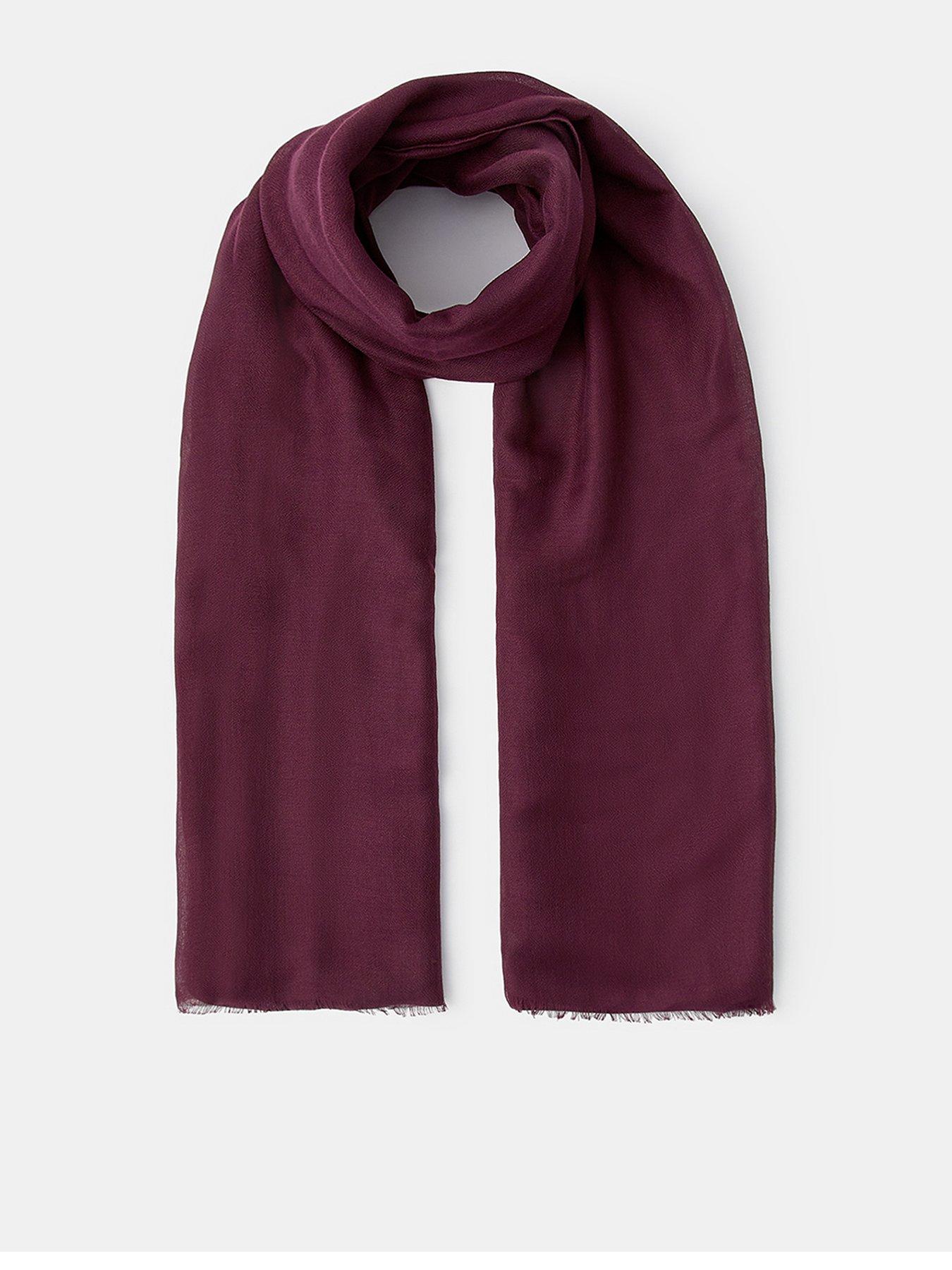 Image 1 of 2 of Accessorize Lightweight Sorrento Scarf - Red