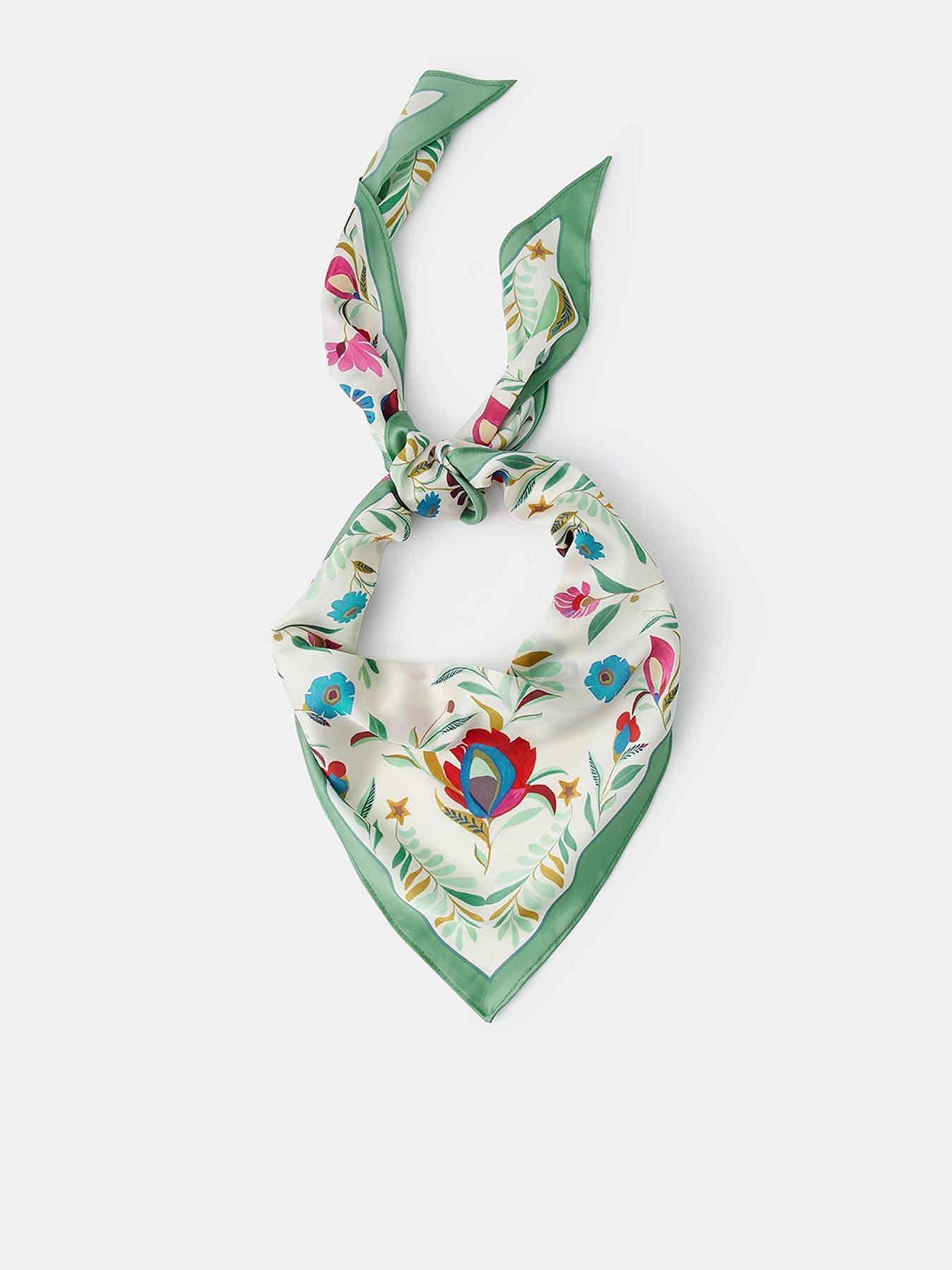 Accessorize Finola Satin Triangle Scarf - Multi