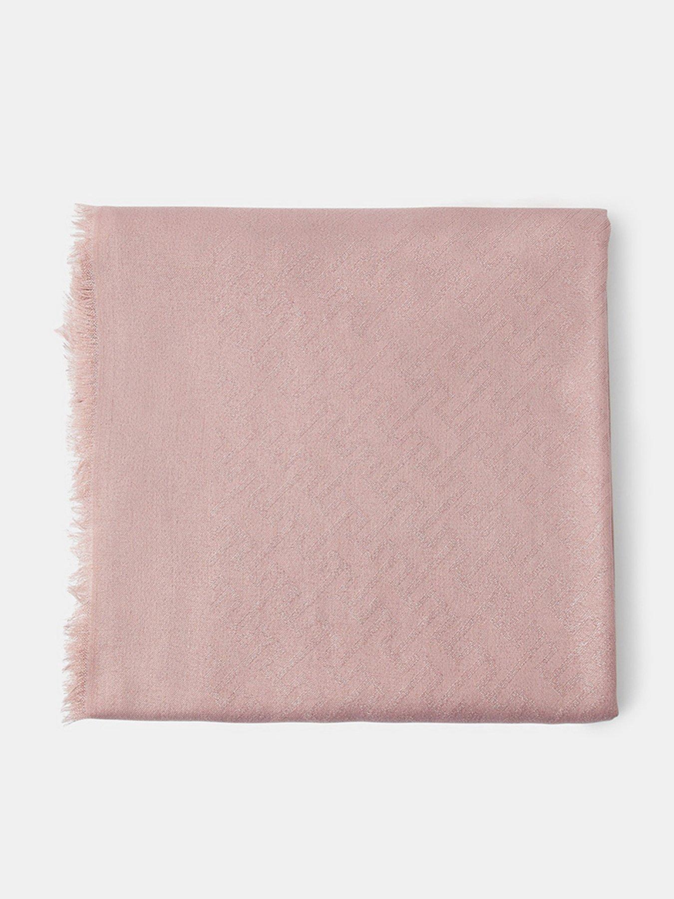 Accessorize Iona Shimmer Lightweight Scarf - Pink
