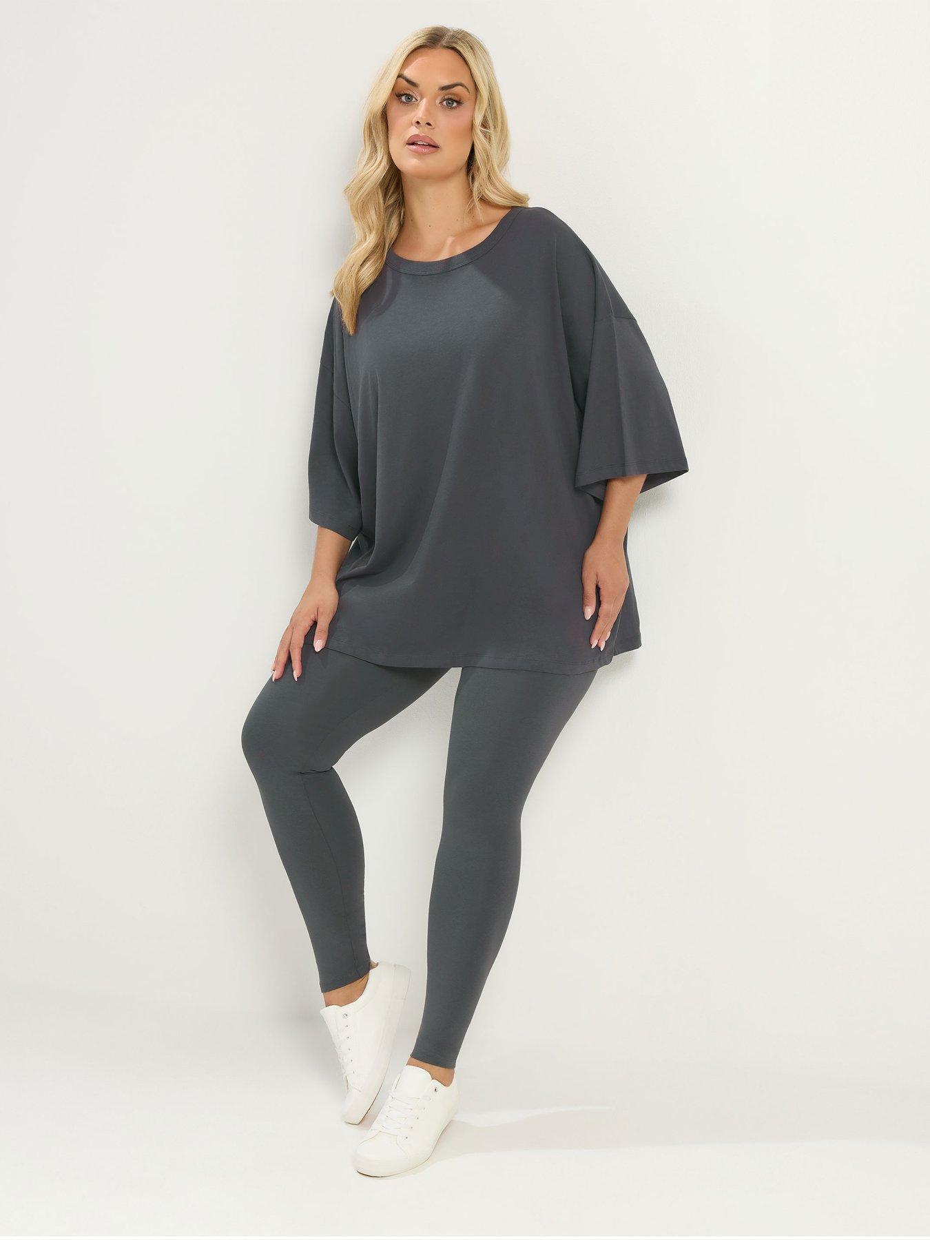 Image 3 of 4 of Yours Curve Co Ord Legging - Grey