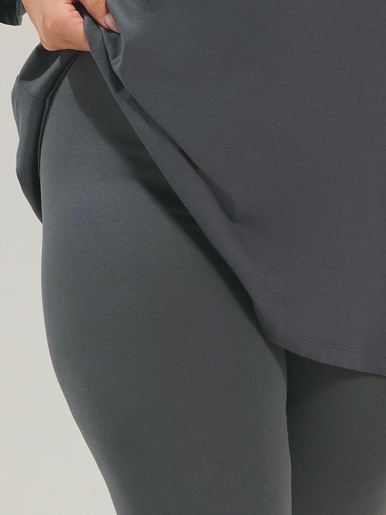 Image 4 of 4 of Yours Curve Co Ord Legging - Grey