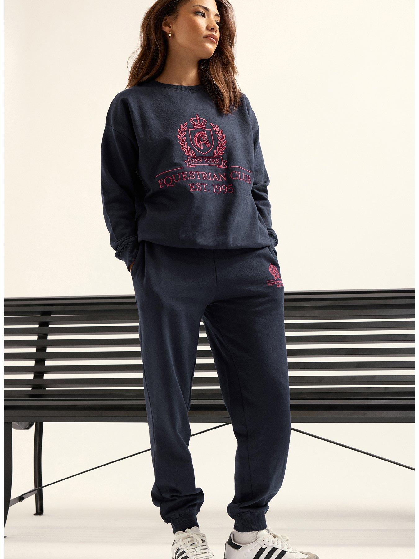 PixieGirl Petite Equestrian Jogger - Navy Blue