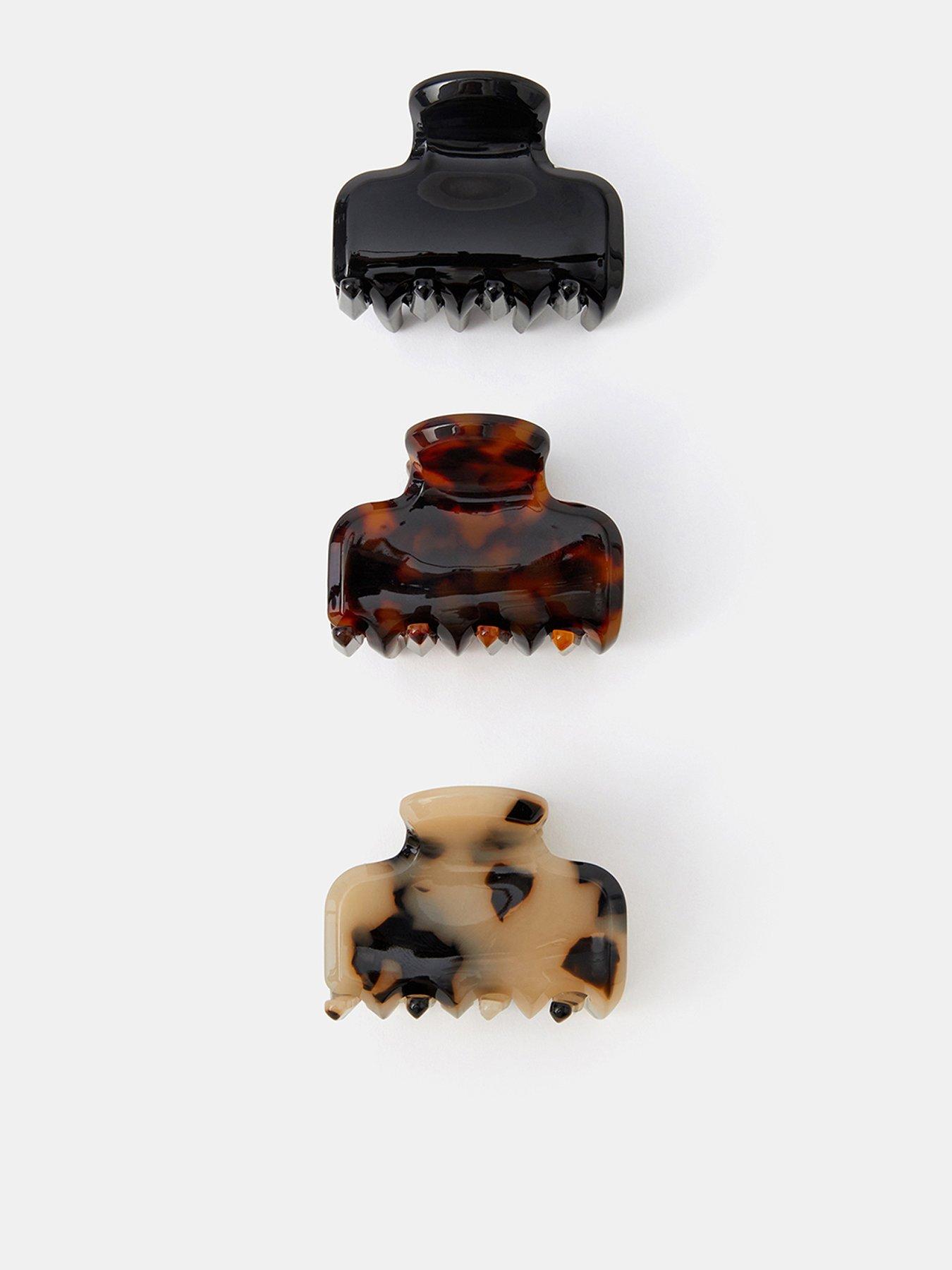 Monsoon Glossy Tortoiseshell Claw Clip Set 3 Pack - Multi