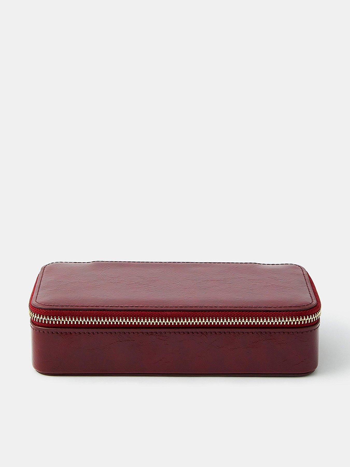 Accessorize Large Gloss Jewellery Storage Box - Red