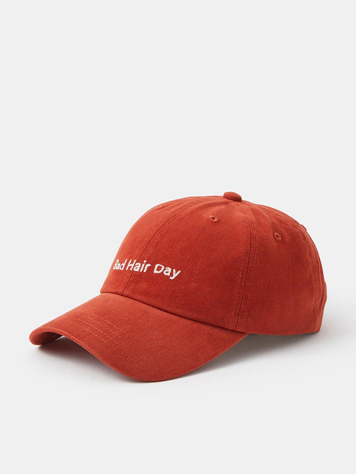 Accessorize Bad Hair Day Baseball Cap - Orange