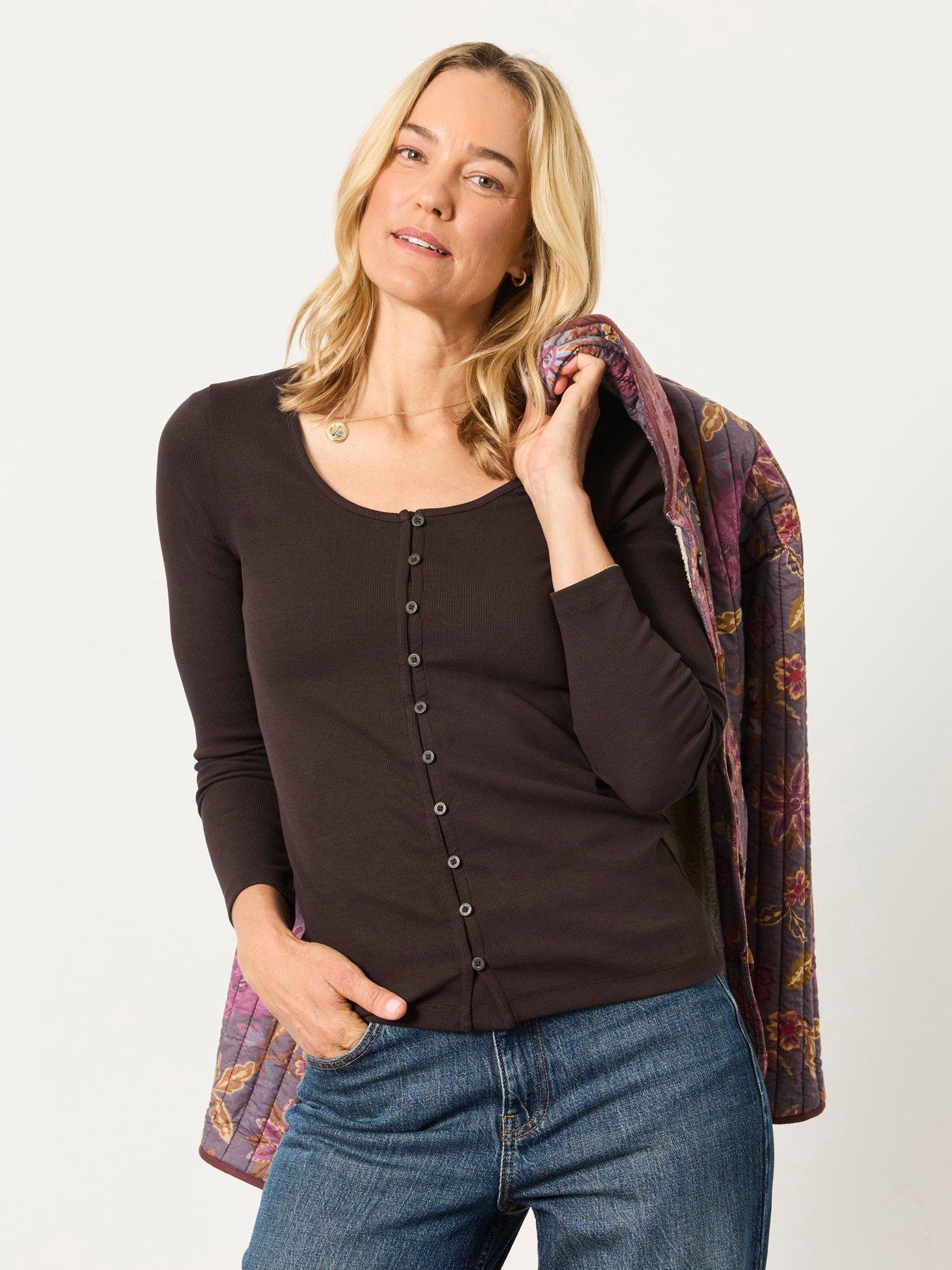 FatFace Bethan Rib Ls Top