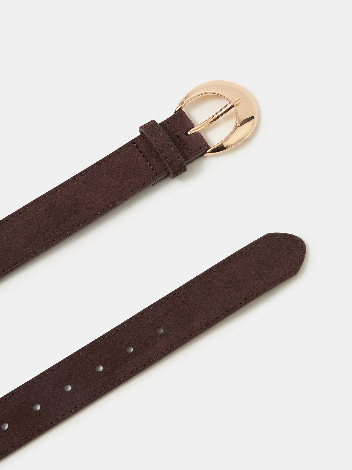 Image 2 of 2 of Monsoon Suede Belt - Brown