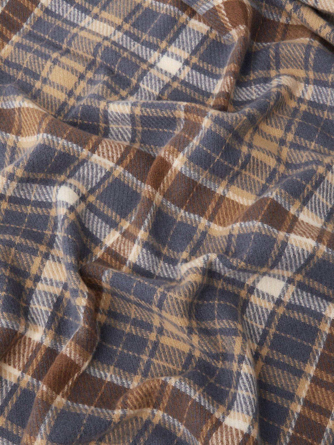 Image 2 of 2 of Accessorize Marley Checked Blanket Scarf - Blue