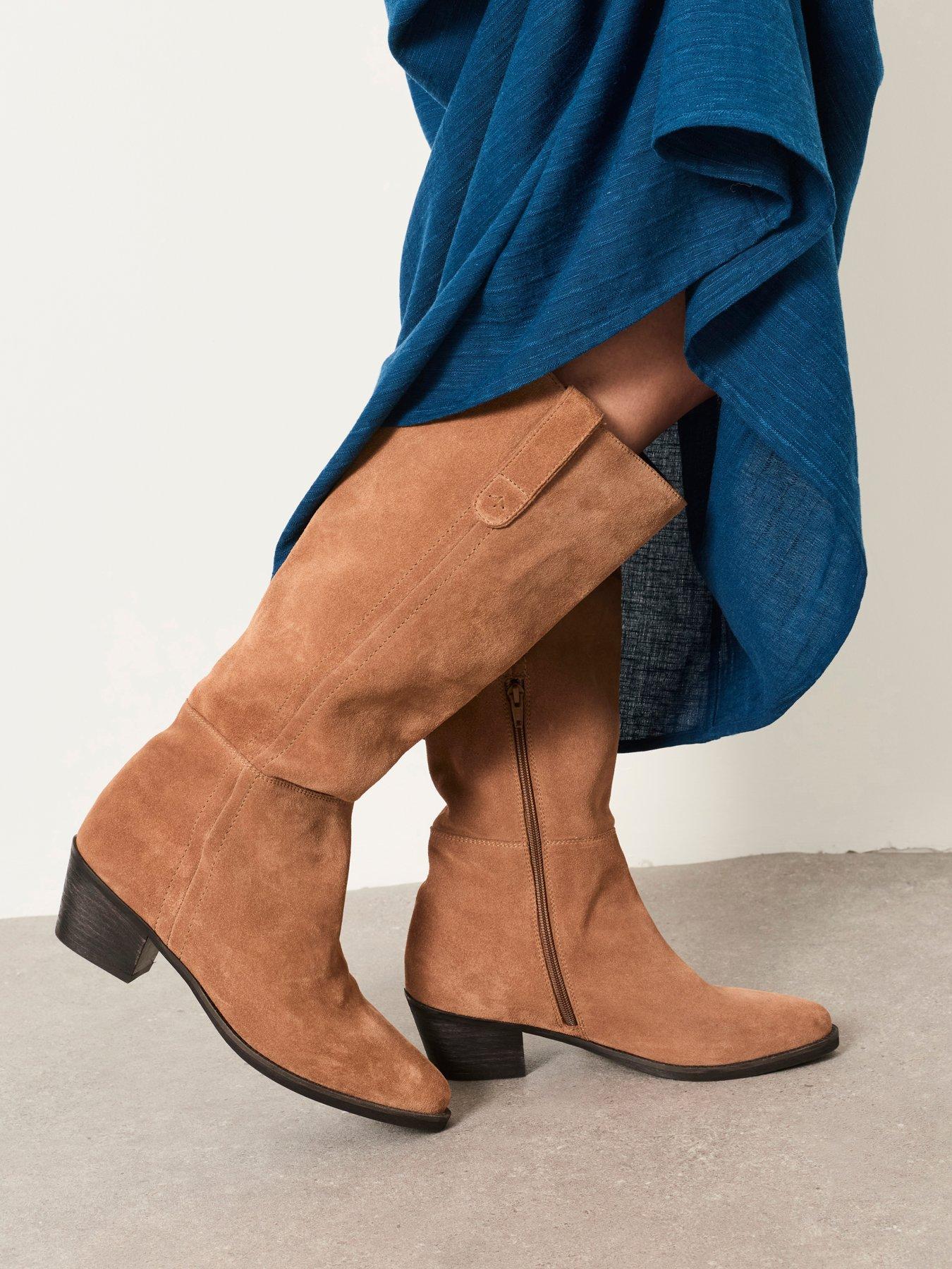 Image 4 of 4 of FatFace Knee High Suede Boot