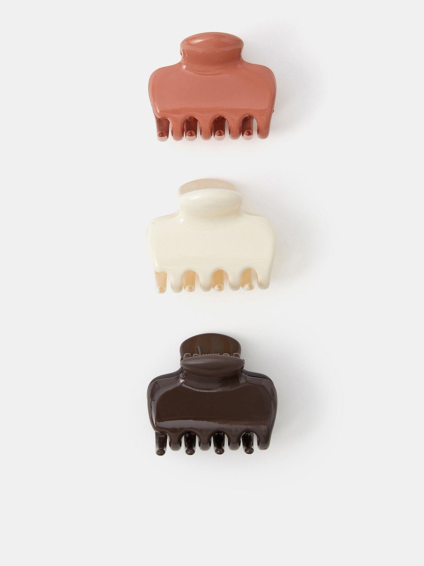 Monsoon Glossy Mini Claw Hair Clip Set 3 Pack - Multi
