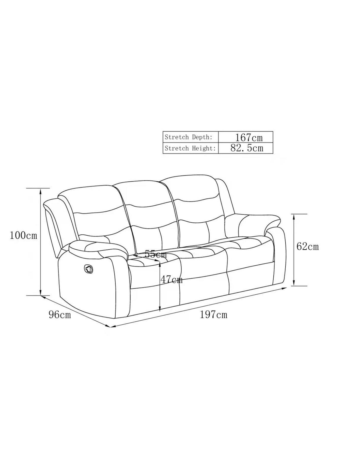 Image 5 of 7 of The Very Collection Rothbury Faux Leather 3 Seater + Armchair Set (Buy &amp; SAVE!)