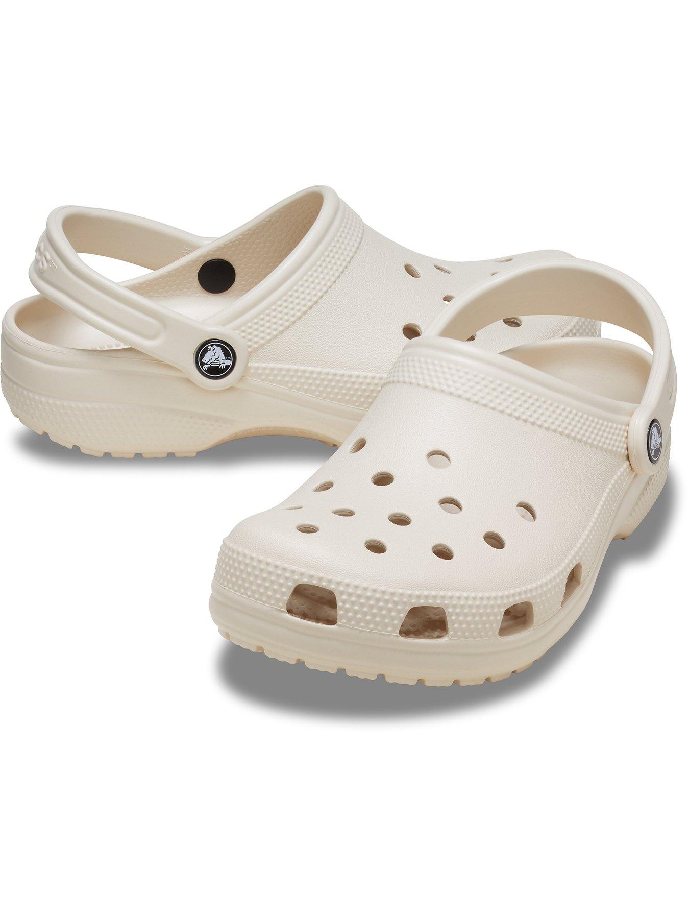 Image 6 of 7 of Crocs Crocs Classic Clog Sandal - Off White