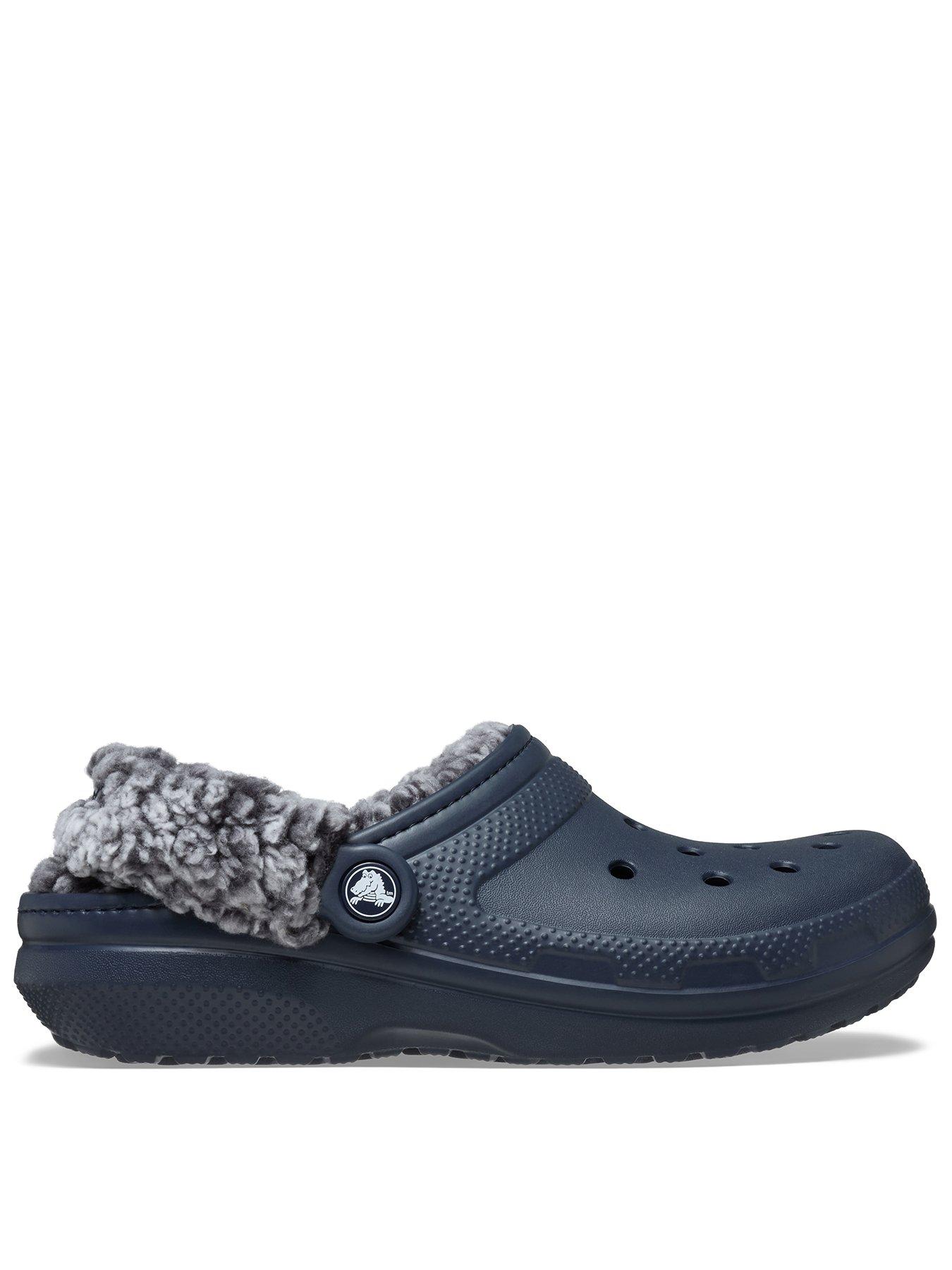 Crocs Mens Classic Fleece Lined Clog - Navy