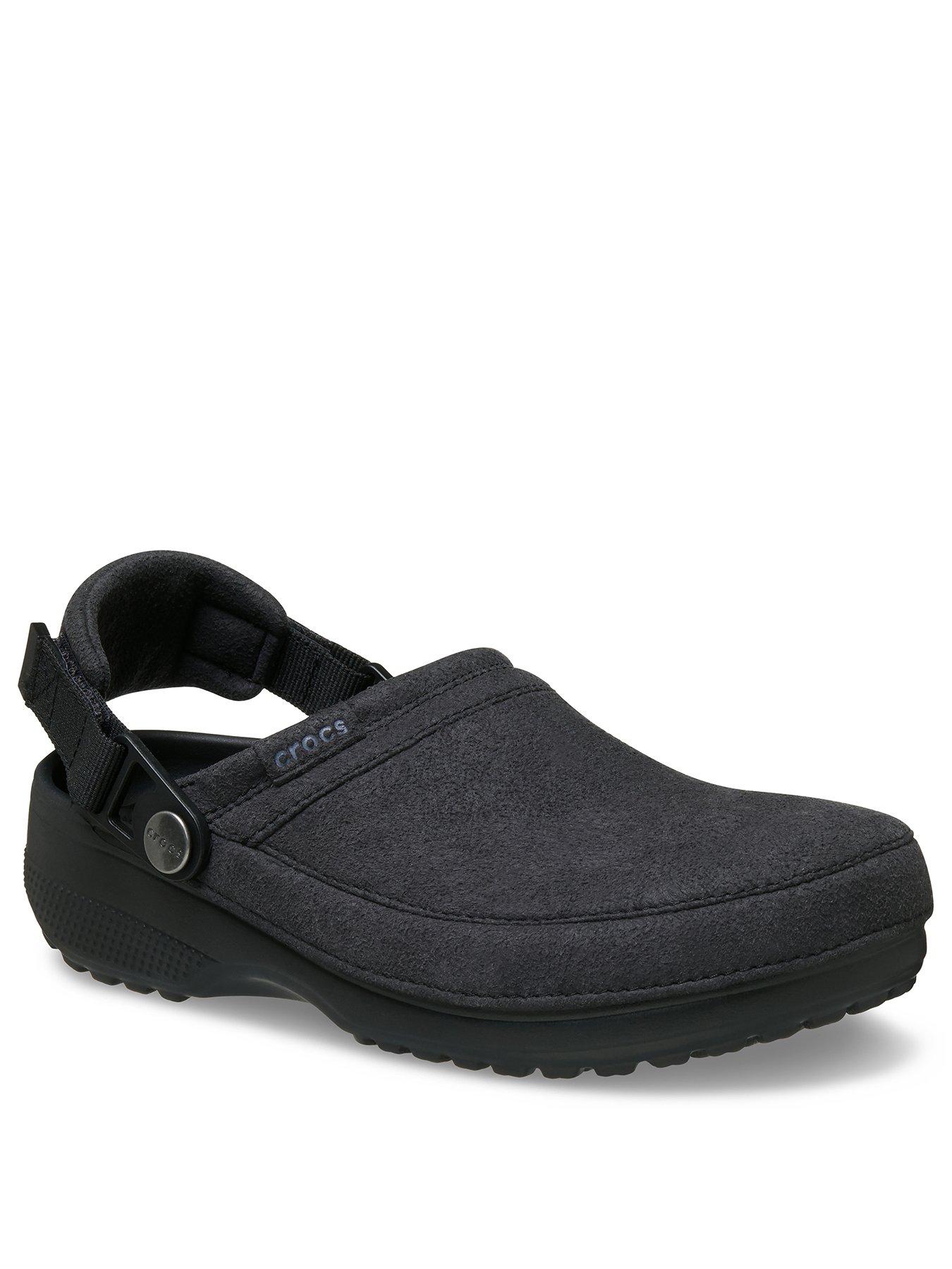 Image 2 of 7 of Crocs Mens Classic Crafted Vegan Suede Clog - Black