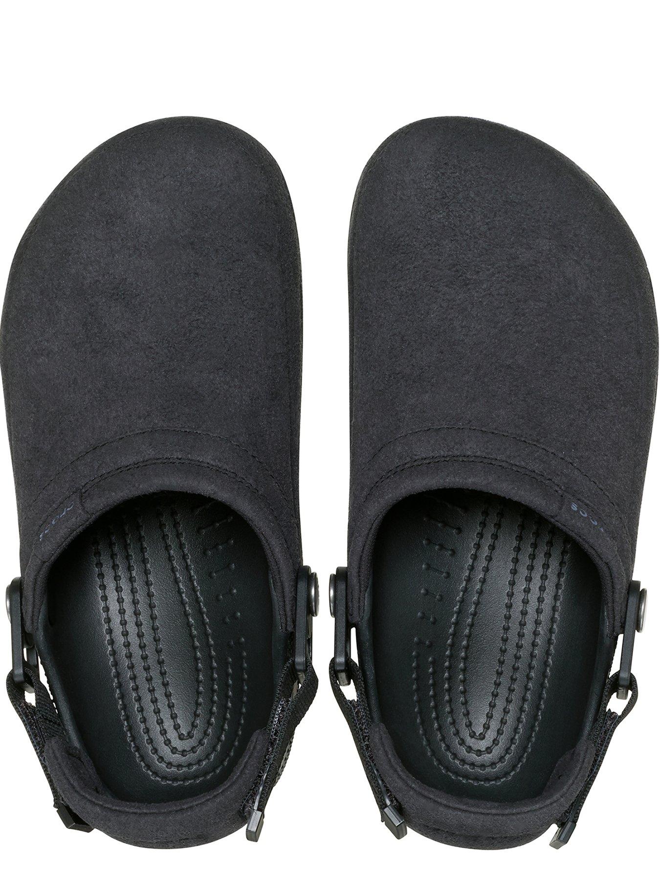 Image 4 of 7 of Crocs Mens Classic Crafted Vegan Suede Clog - Black
