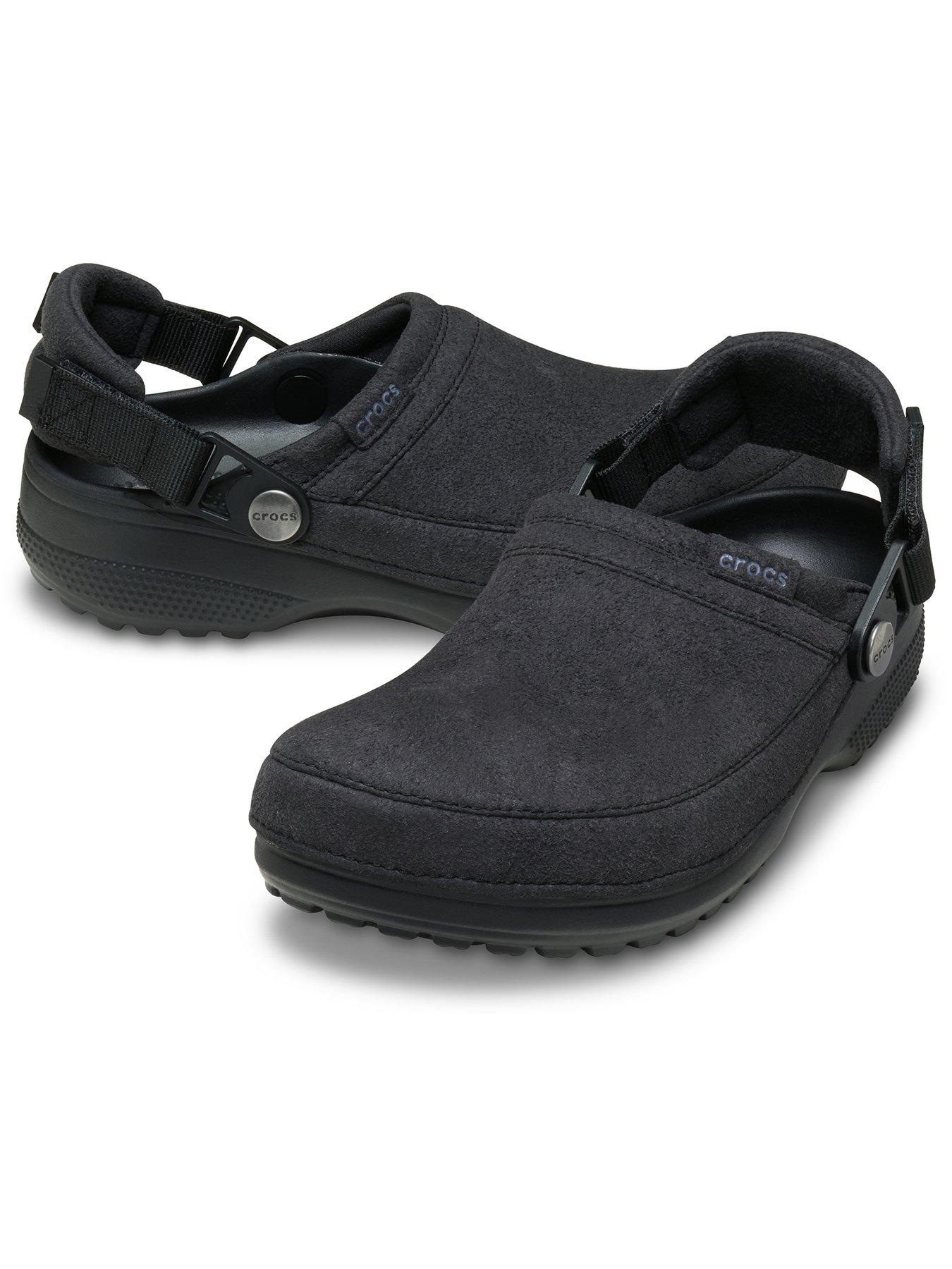 Image 6 of 7 of Crocs Mens Classic Crafted Vegan Suede Clog - Black