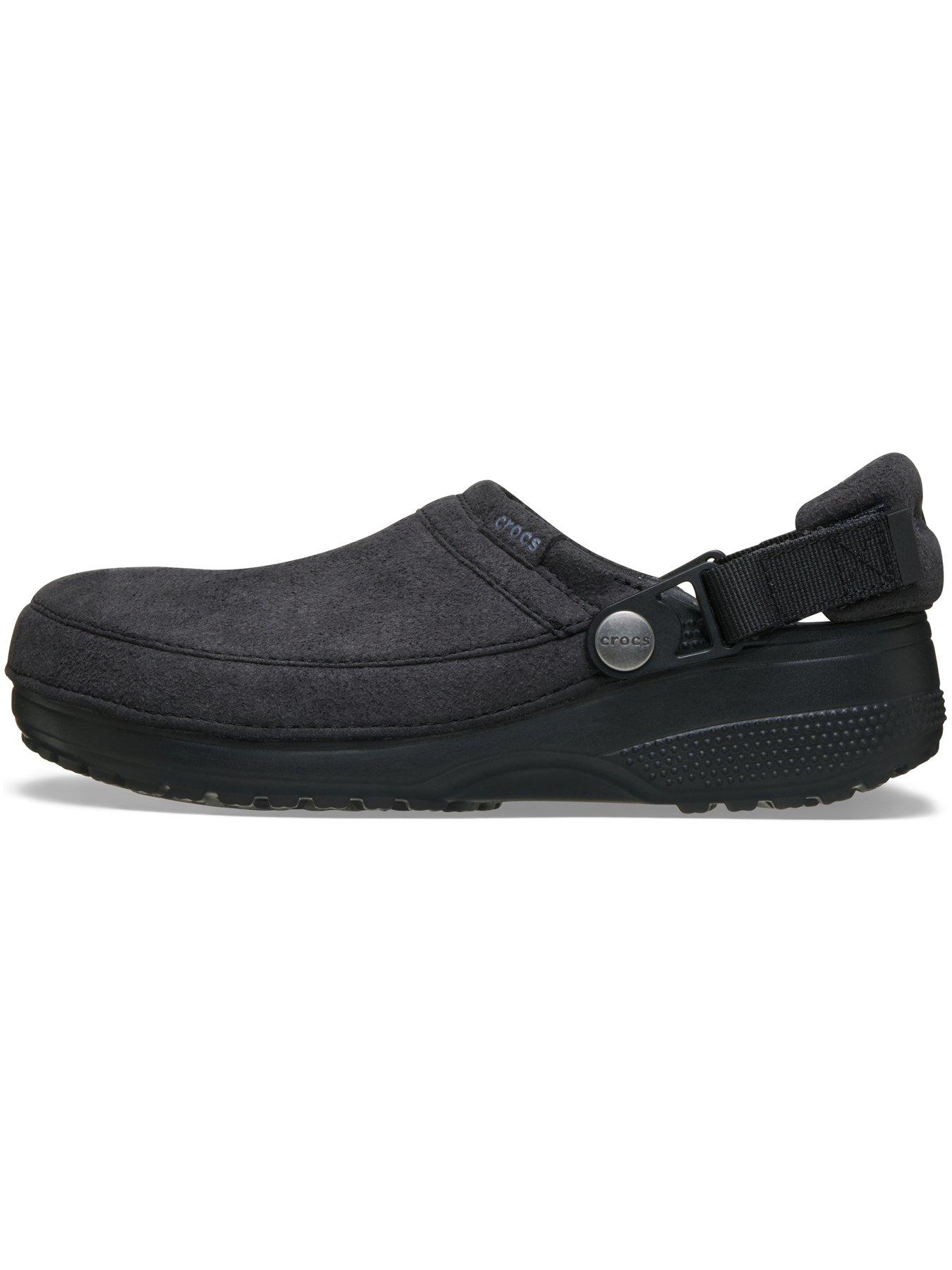 Image 7 of 7 of Crocs Mens Classic Crafted Vegan Suede Clog - Black