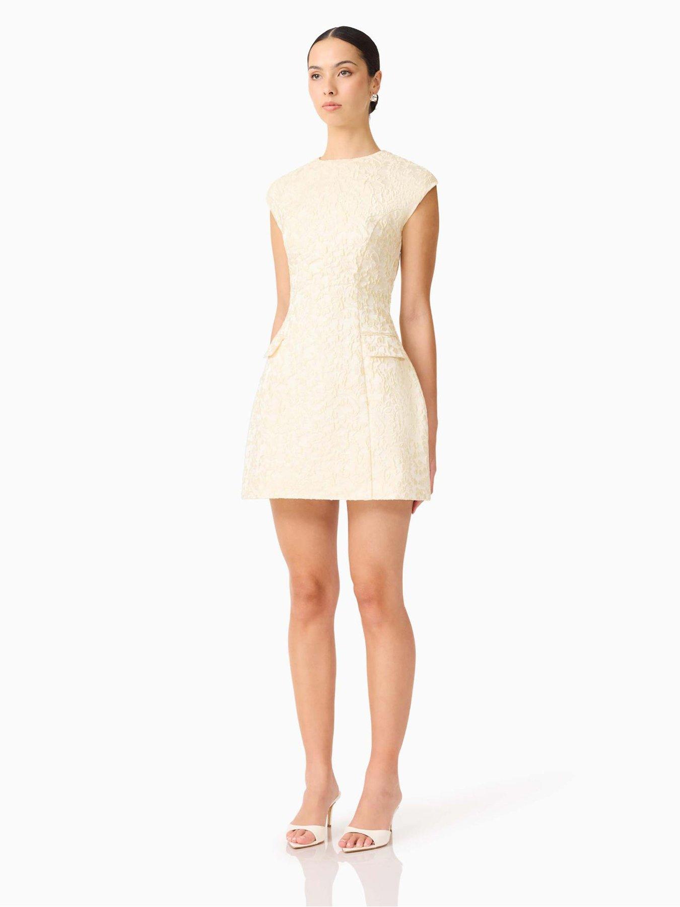 Image 5 of 6 of Curaae Fleuris Mini Dress - Yellow