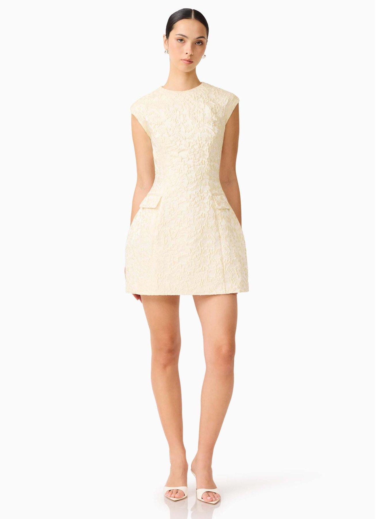 Image 6 of 6 of Curaae Fleuris Mini Dress - Yellow