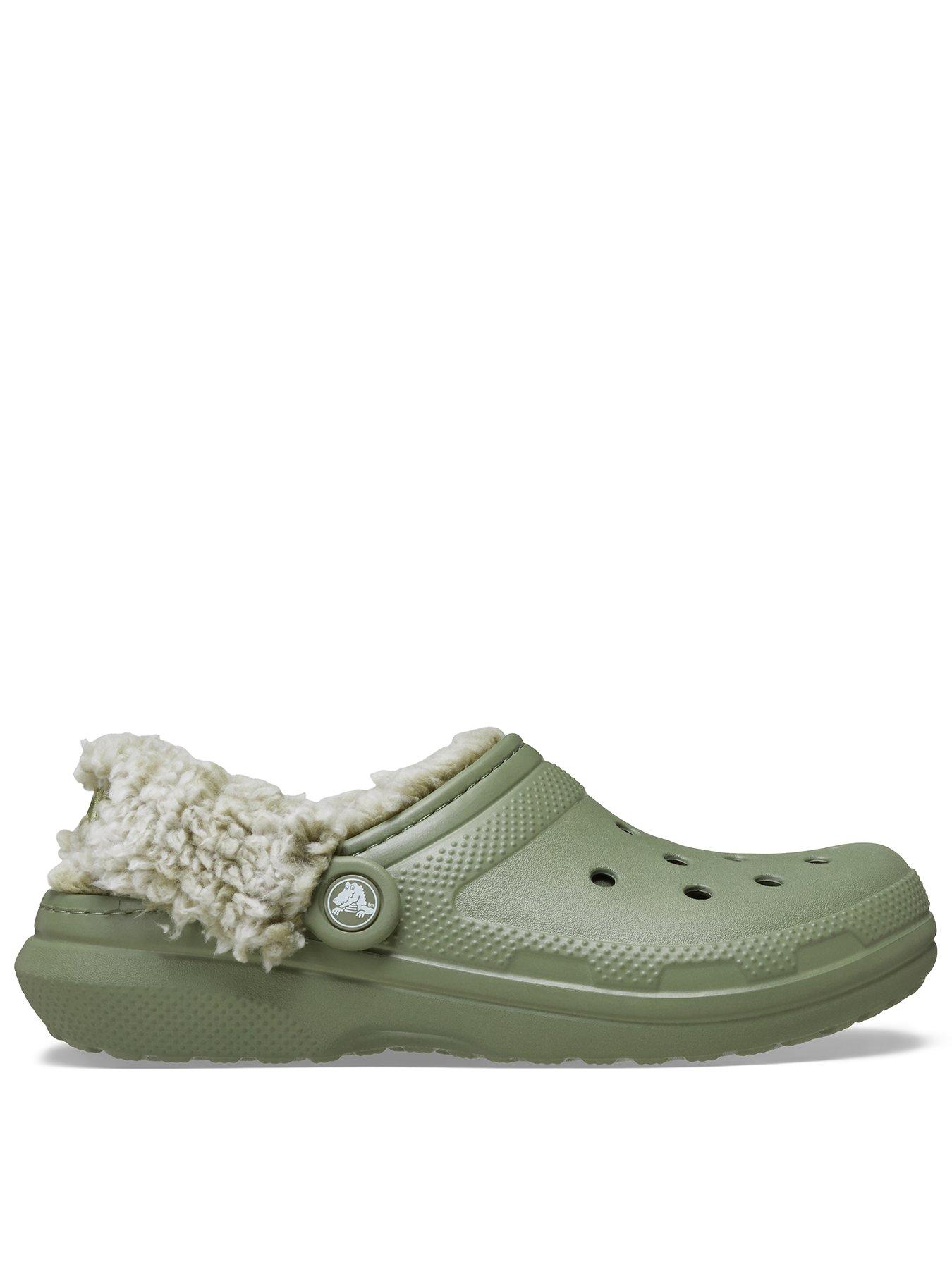 Crocs Mens Classic Fleece Lined Clog - Cargo