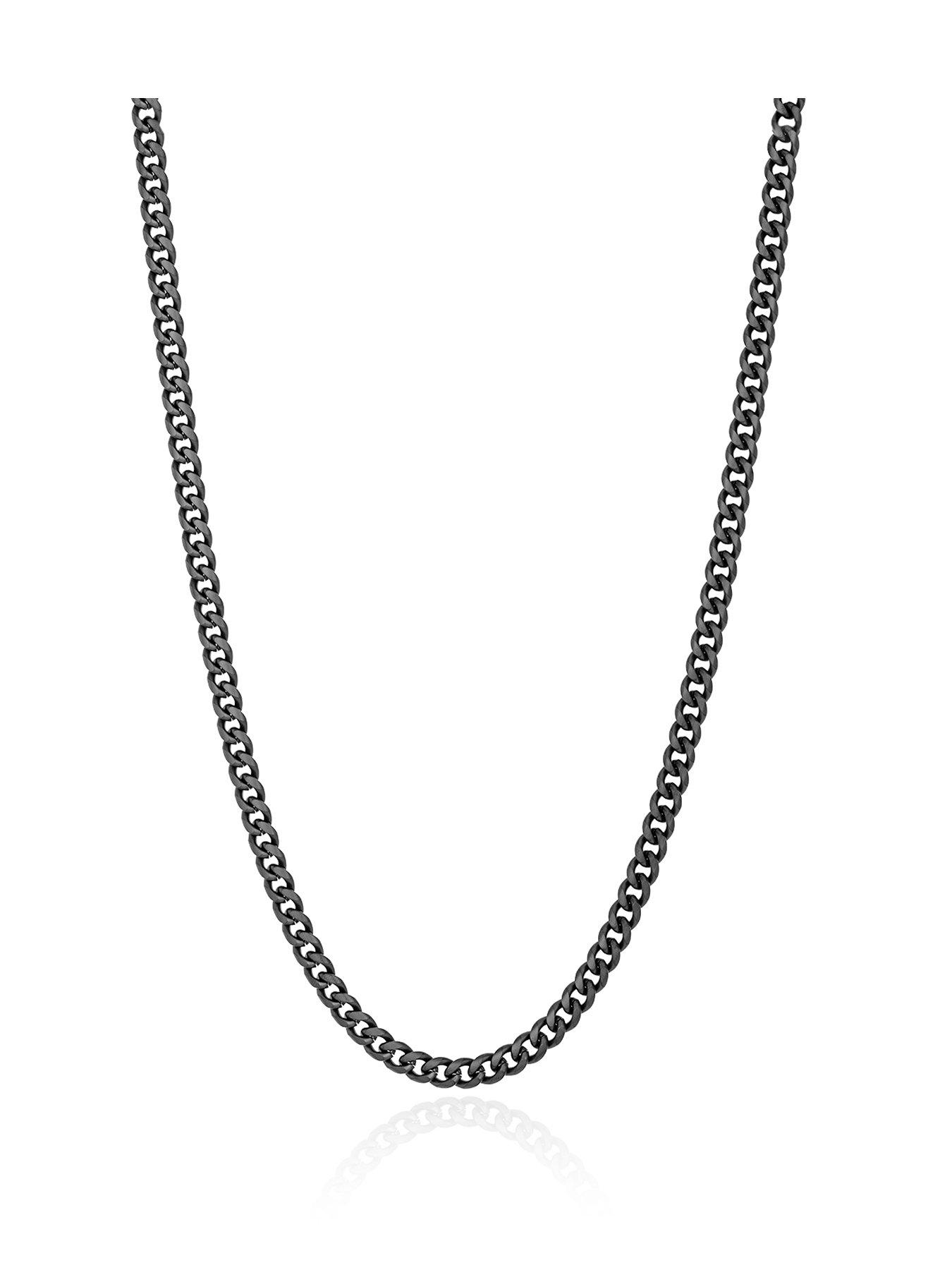 Image 1 of 5 of The Love Collection Black Stainless steel 22" necklace