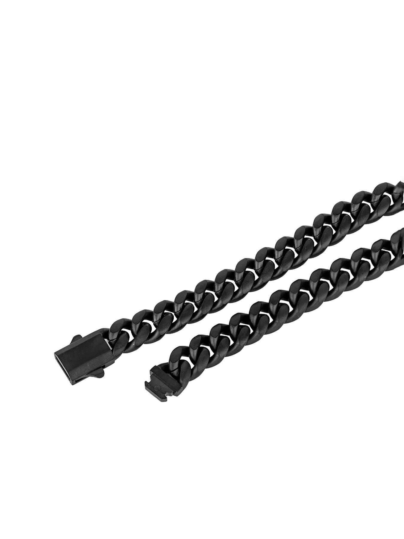 Image 3 of 5 of The Love Collection Black Stainless steel 22" necklace