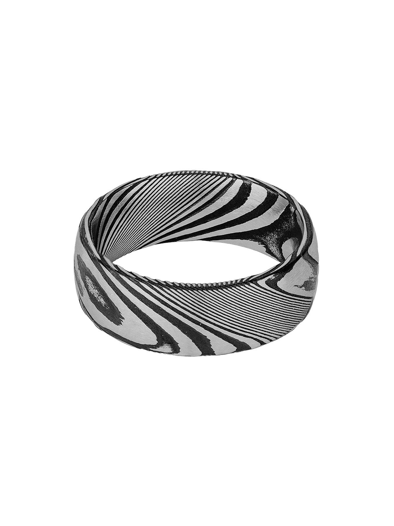 Image 4 of 6 of The Love Collection Damascus steel ring